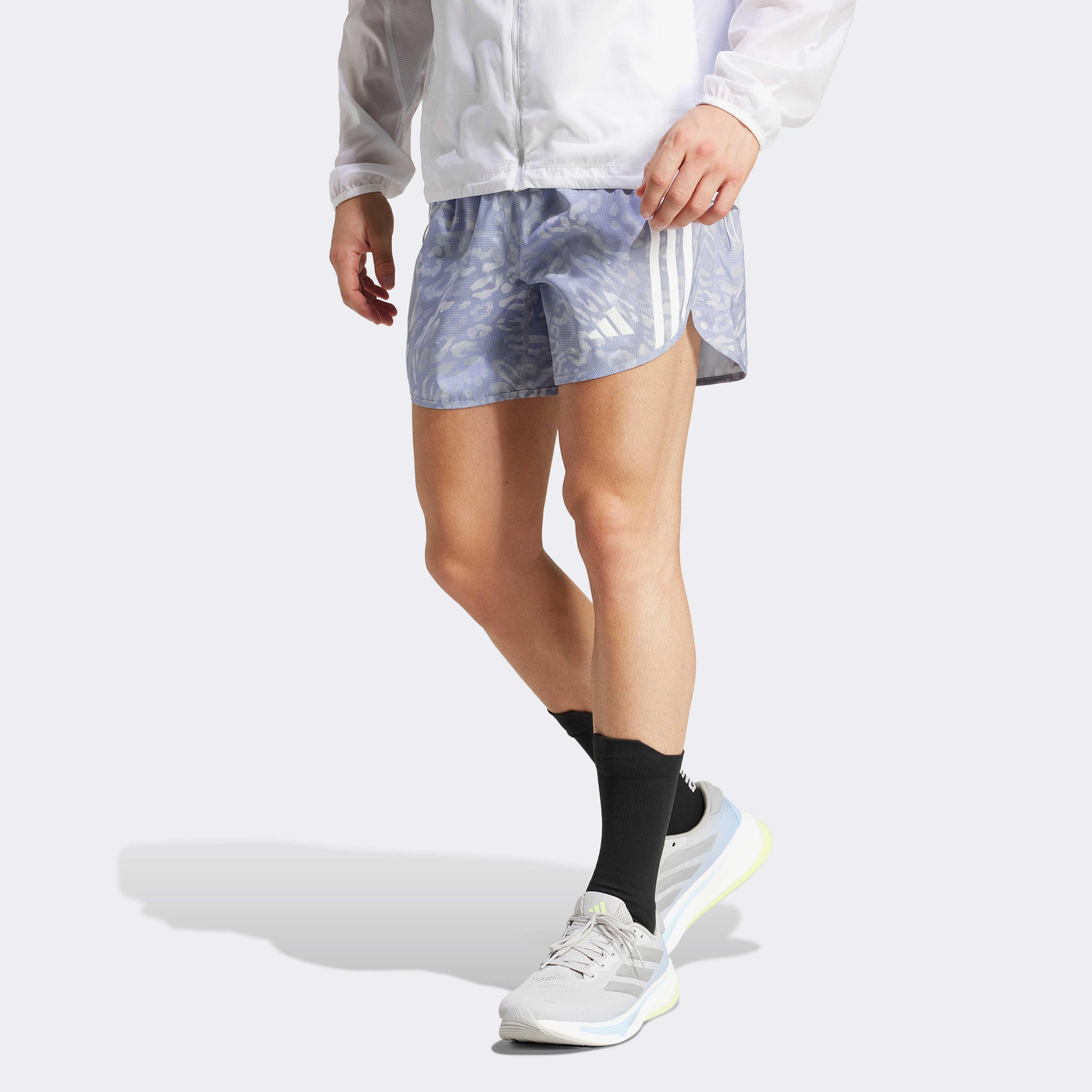 adidas Otr E Aop Sho Erkek Gri Koşu Şortu