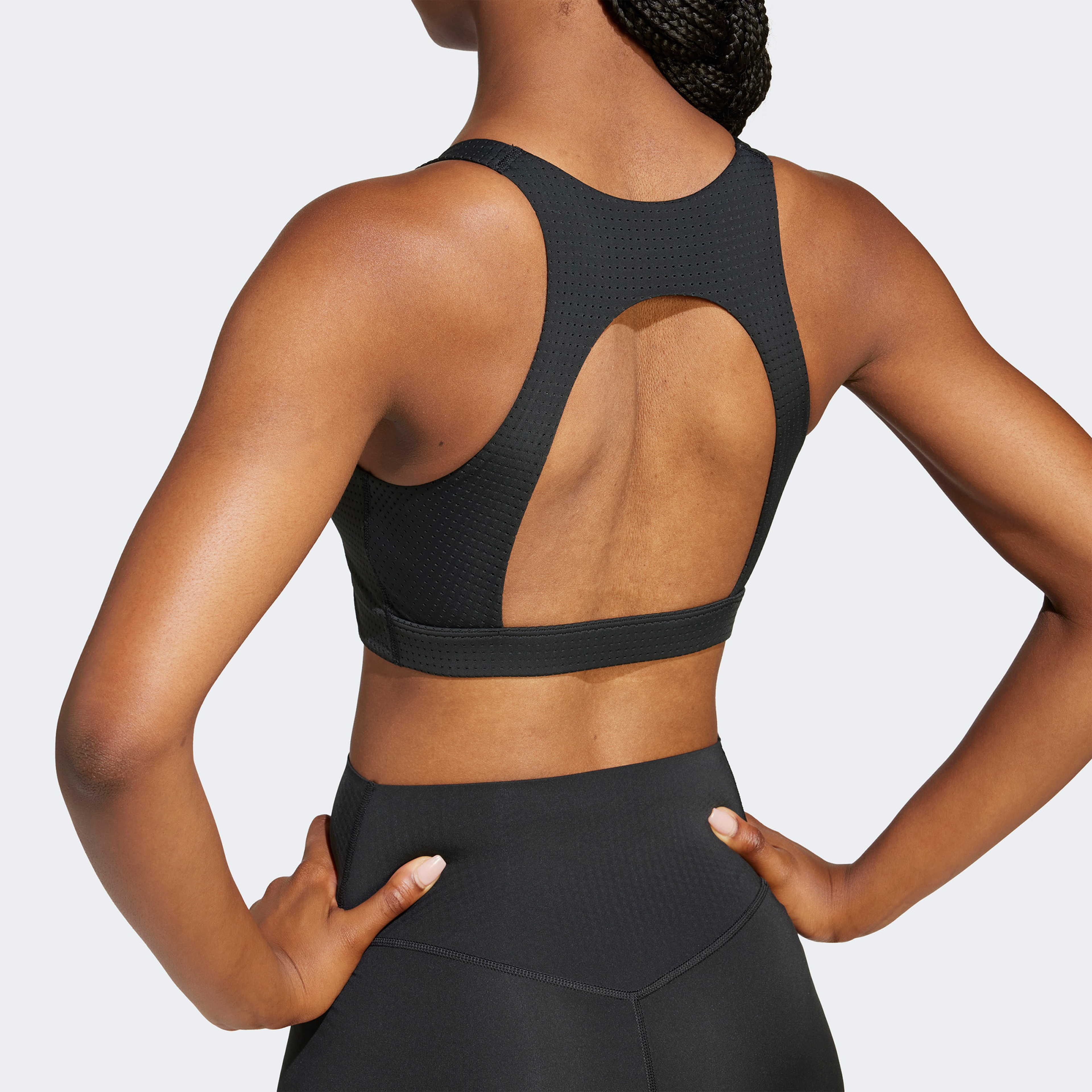 adidas Powerimpact Hiit Medium Support Kadın Siyah Bra