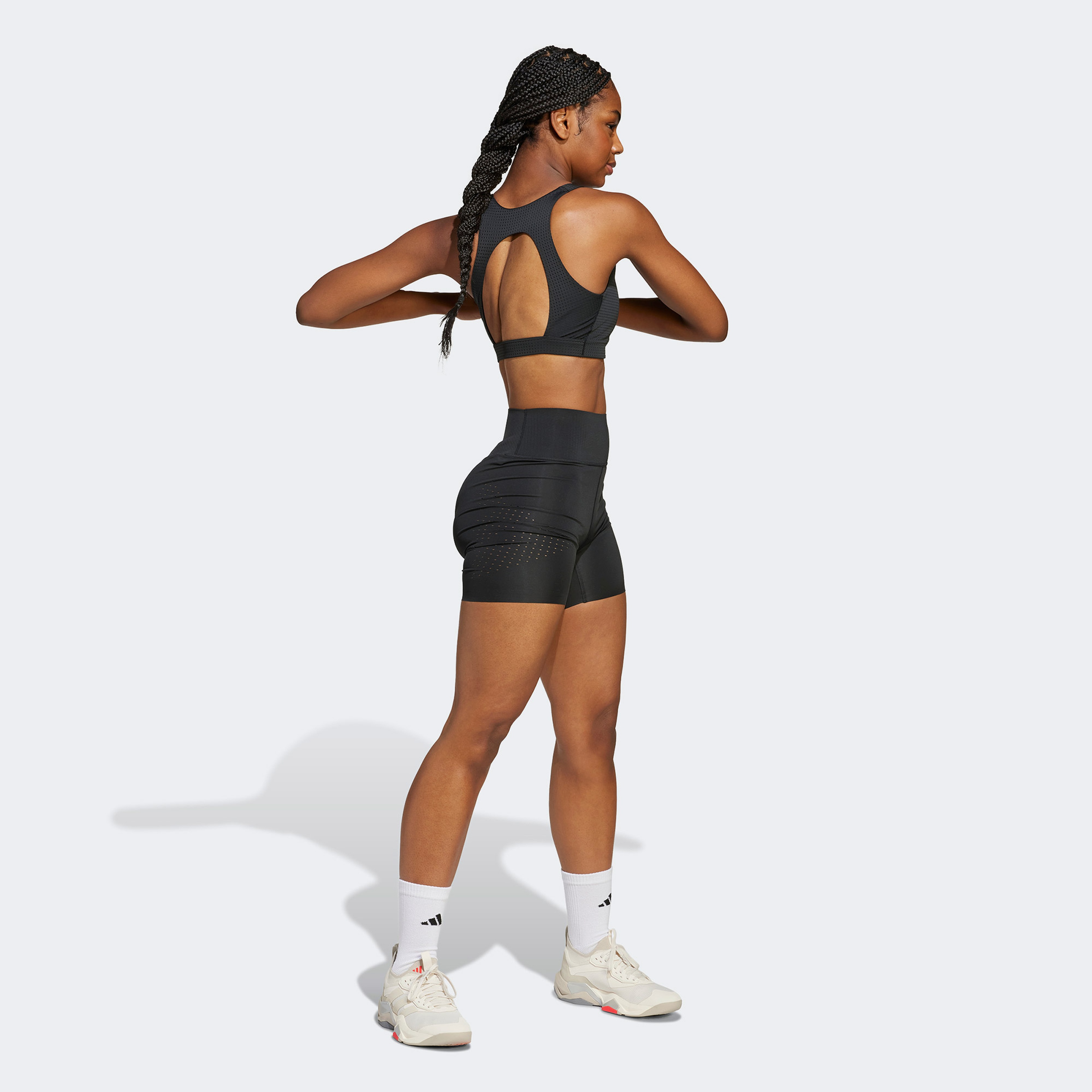 adidas Powerimpact Hiit Medium Support Kadın Siyah Bra