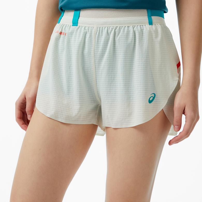 Asics Limited Series Metarun Split Kadın Krem Koşu Şort