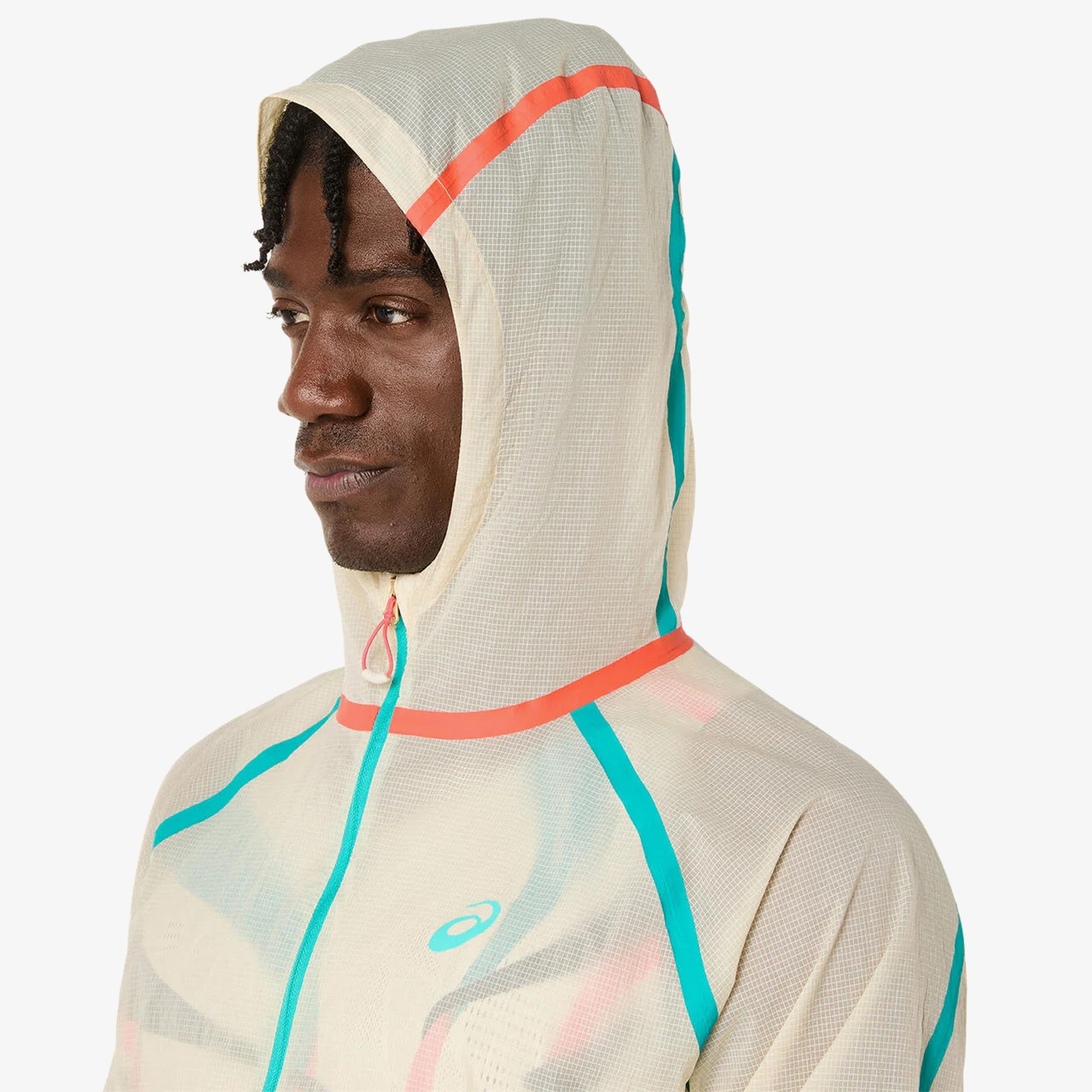 Asics Limited Series Road Packable Erkek Krem Koşu Ceket