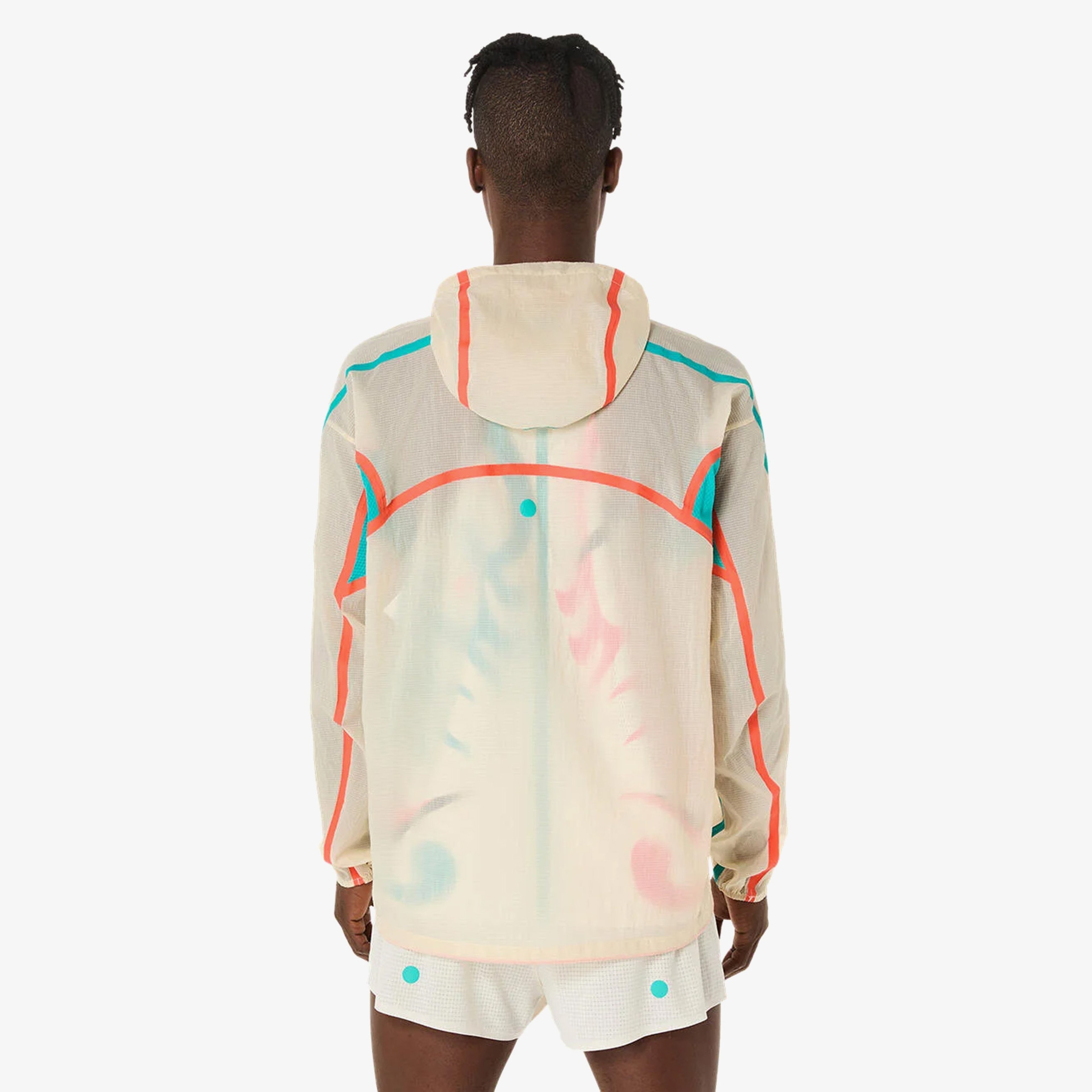 Asics Limited Series Road Packable Erkek Krem Koşu Ceket