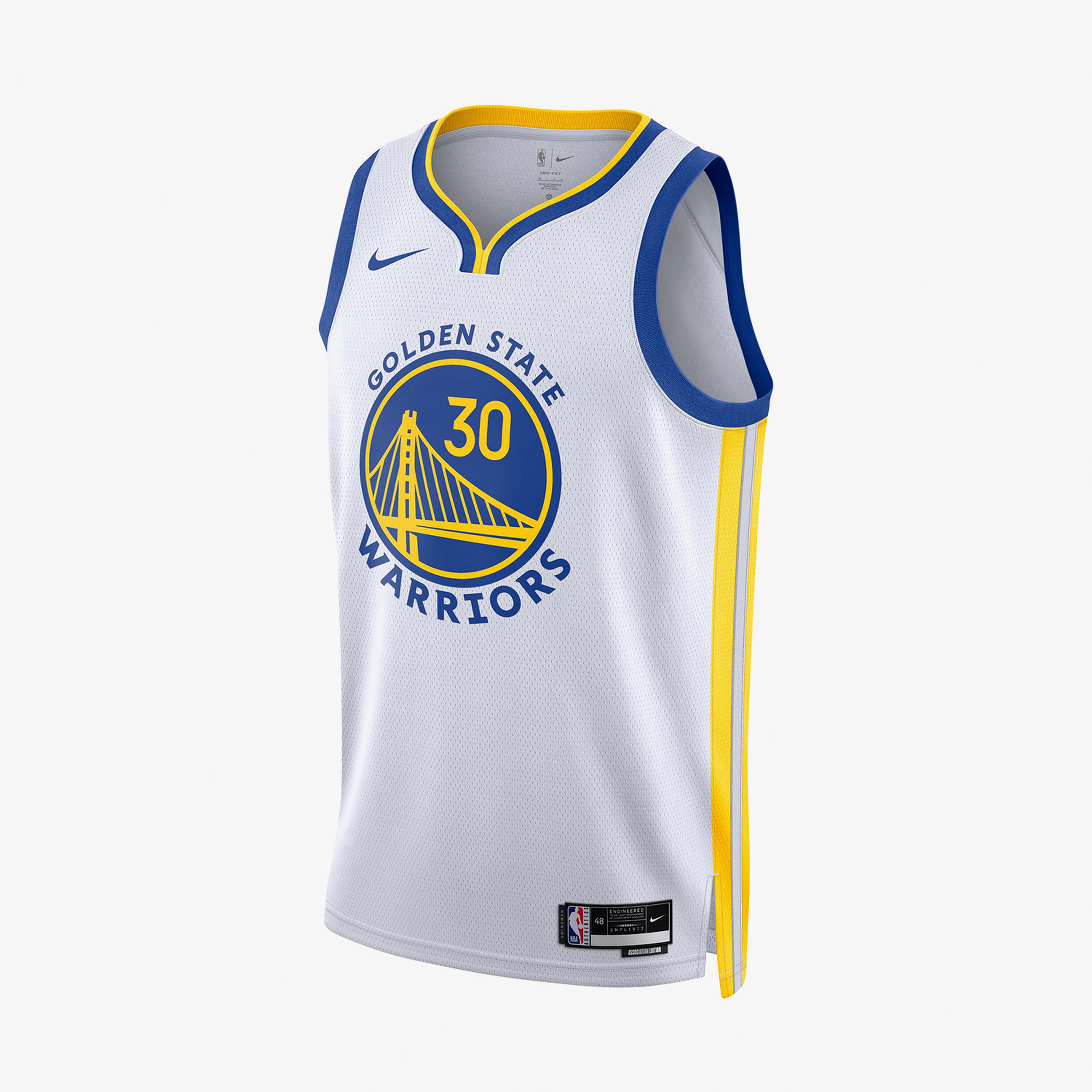 Nike Golden State Warriors Association Edition Erkek Beyaz Forma