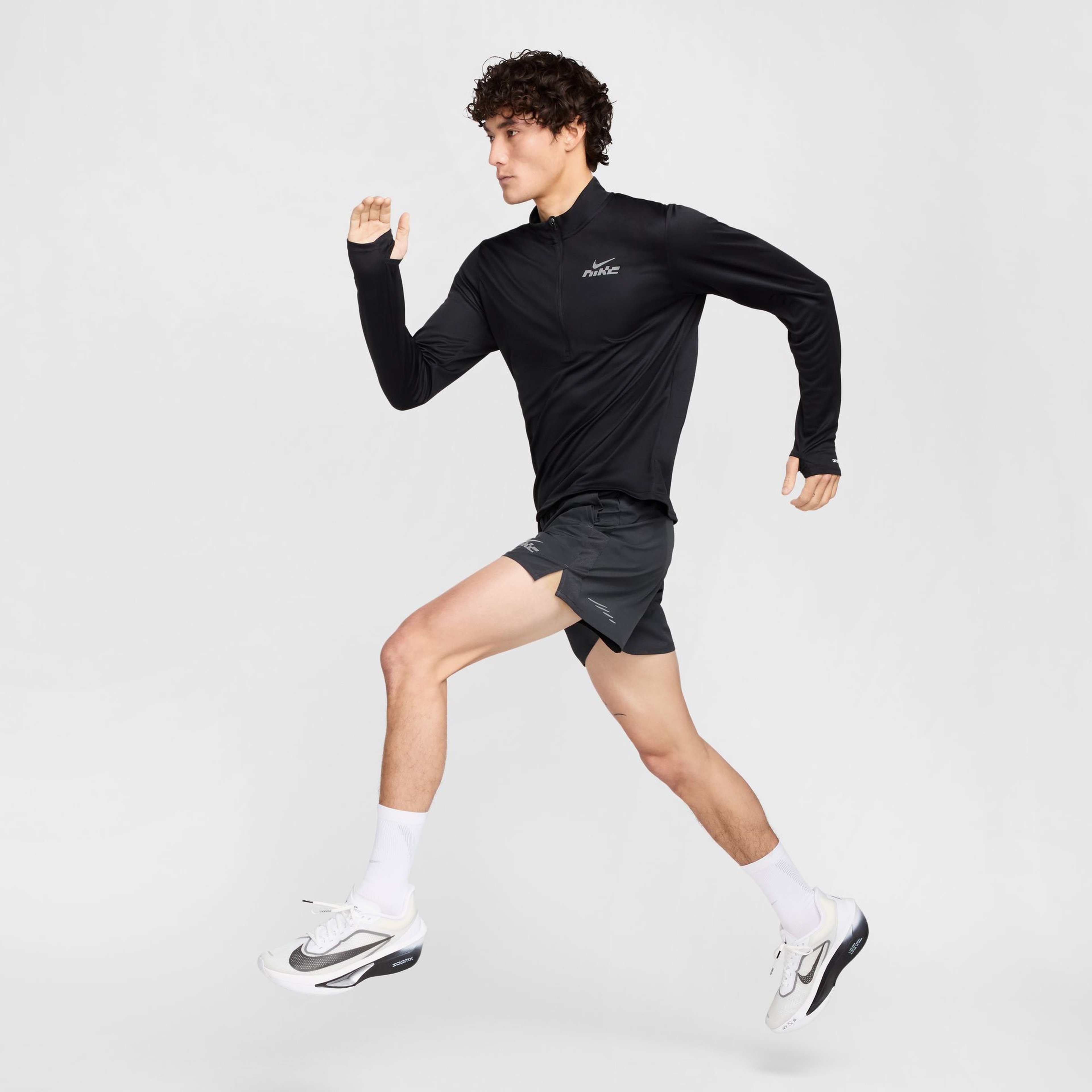 Nike Challenger Flash Erkek Gri Koşu Şortu