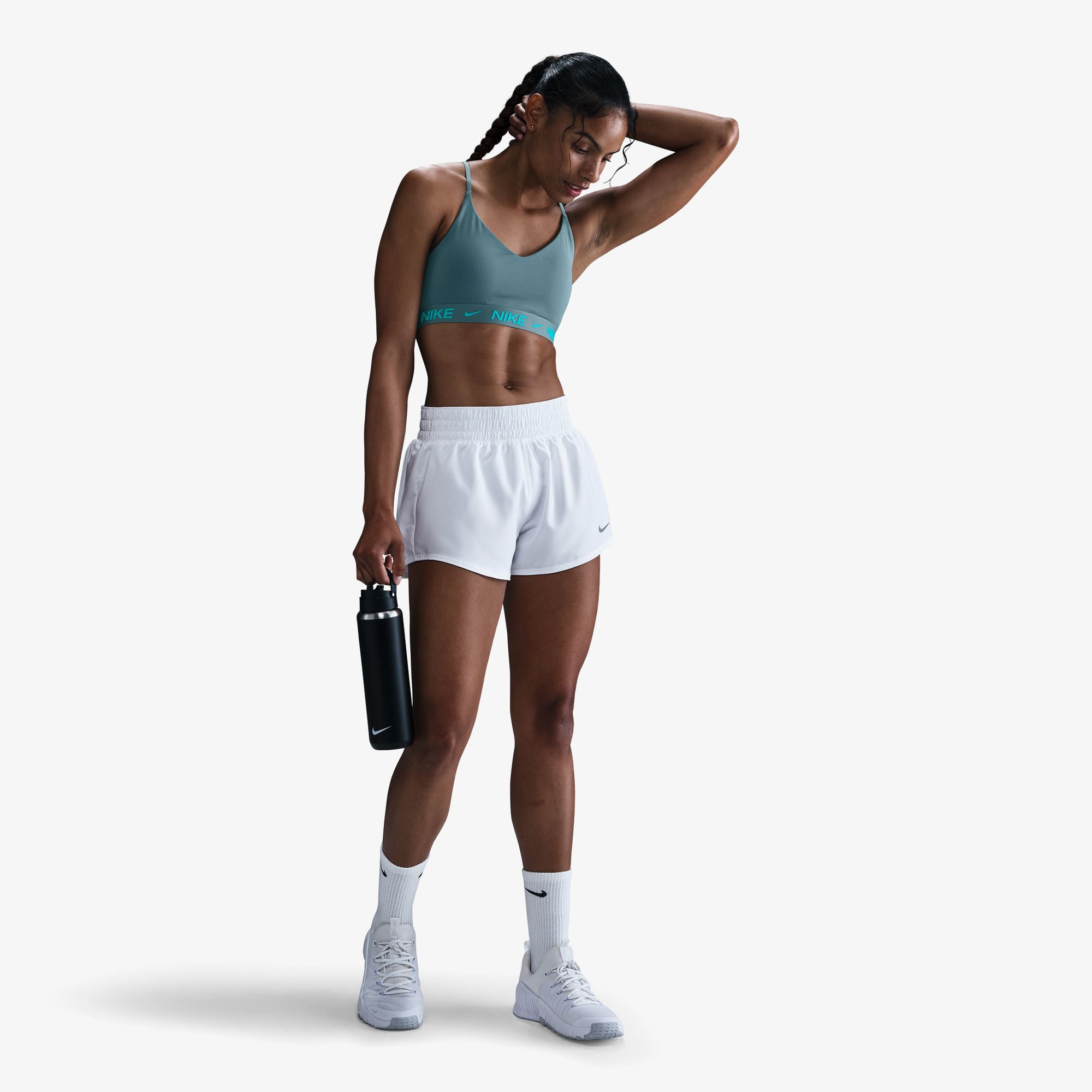Nike Indy Light Support Kadın Yeşil Antrenman Bra