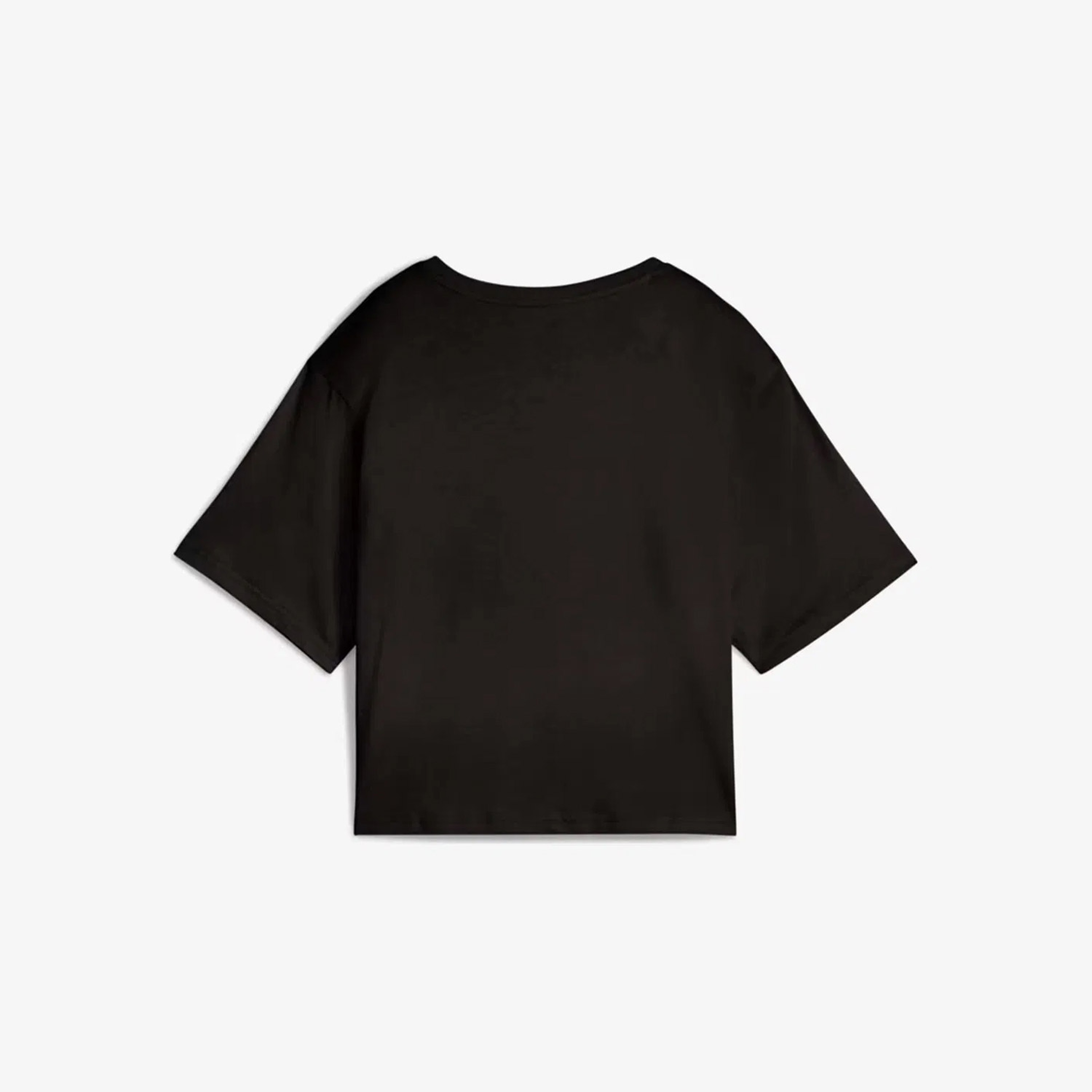 Puma Ess Cropped No 1 Logo Kadın Siyah T-Shirt