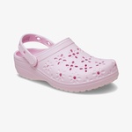 Crocs Classic Floral Cut Out Clog Kadın Pembe Terlik