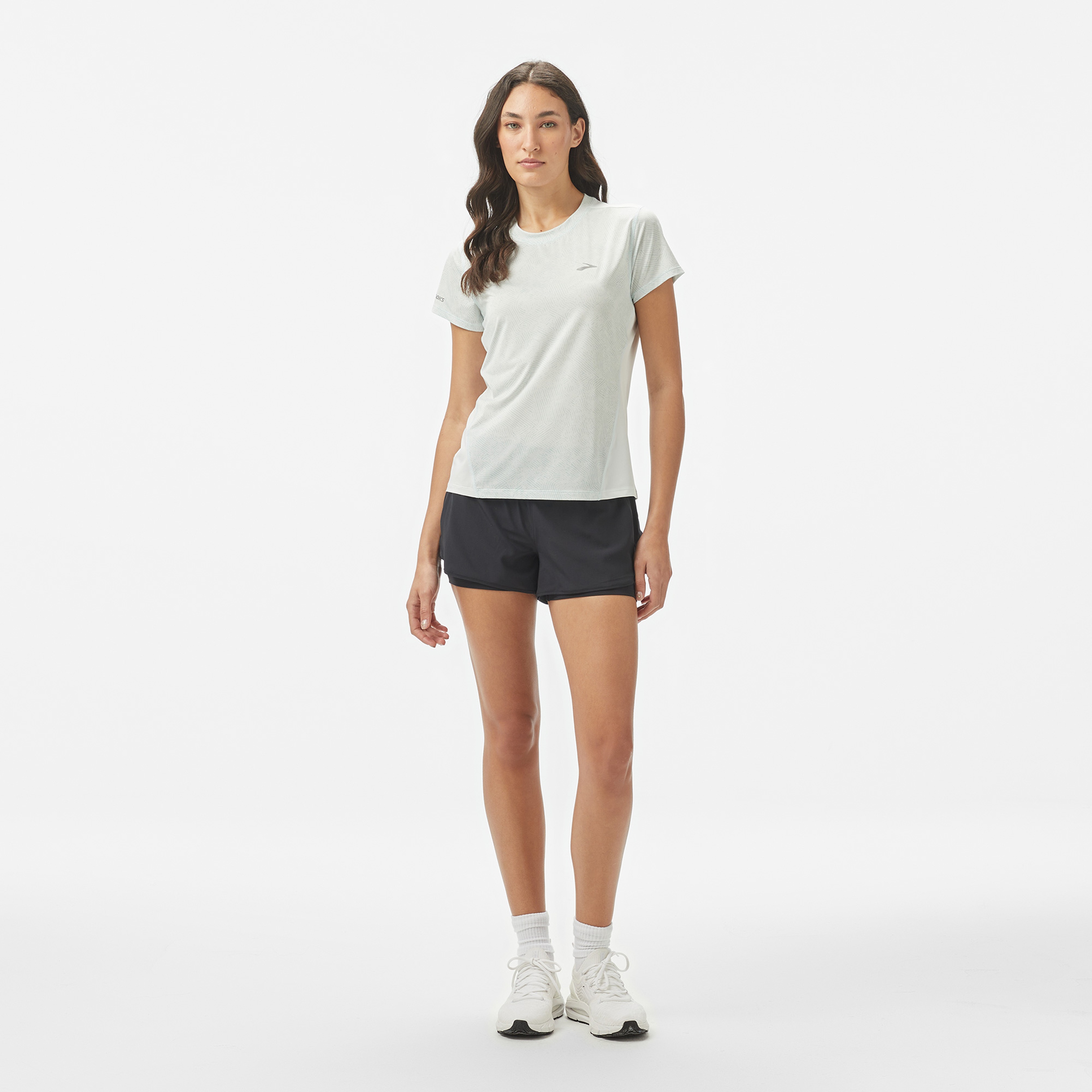 Brooks Sprint Free Sleeve 3.0 Kadın Mavi Koşu T-Shirt