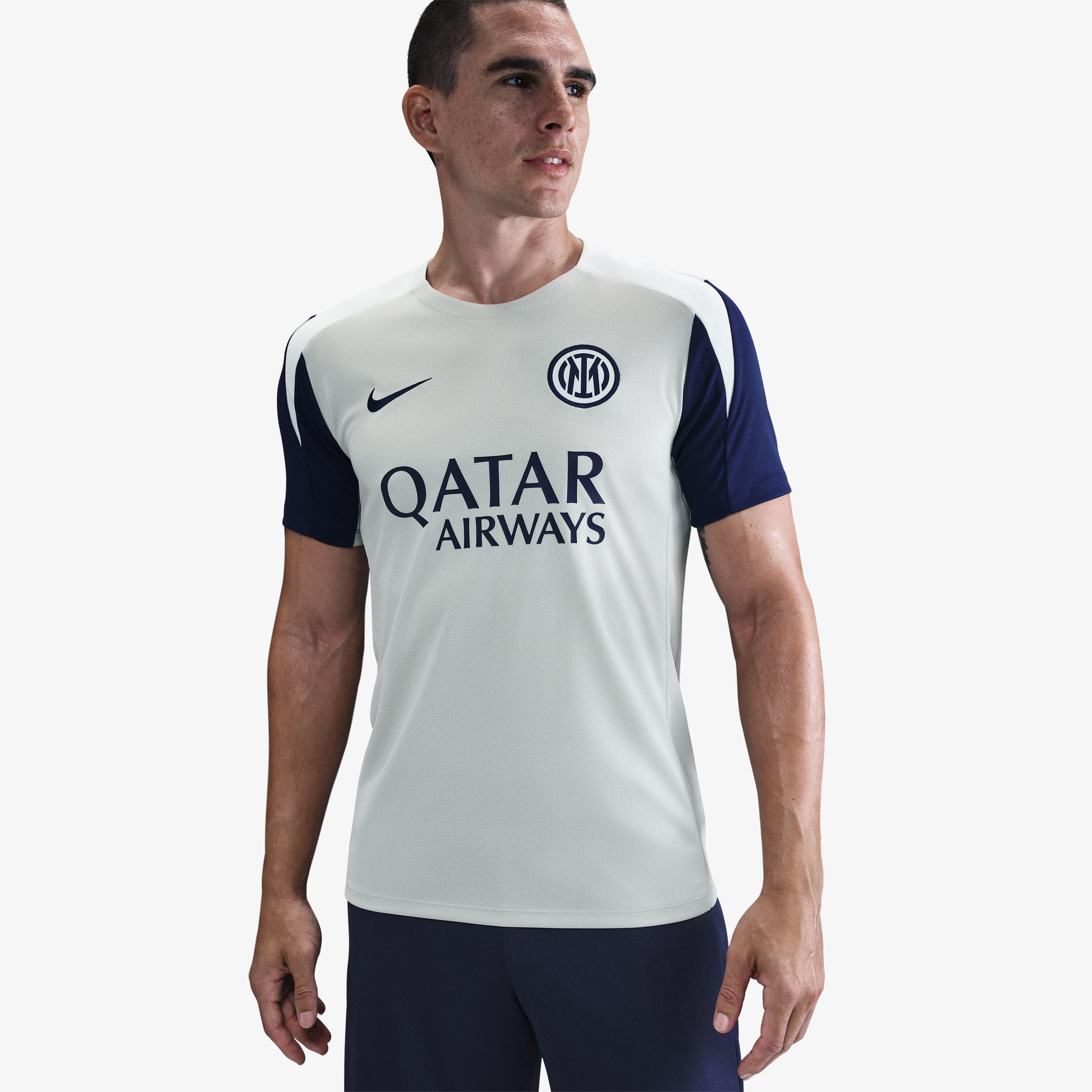 Nike Inter Milan Strike Erkek Gri T-Shirt