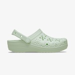 Crocs Classic Floral Cut Out Clog Kadın Yeşil Terlik