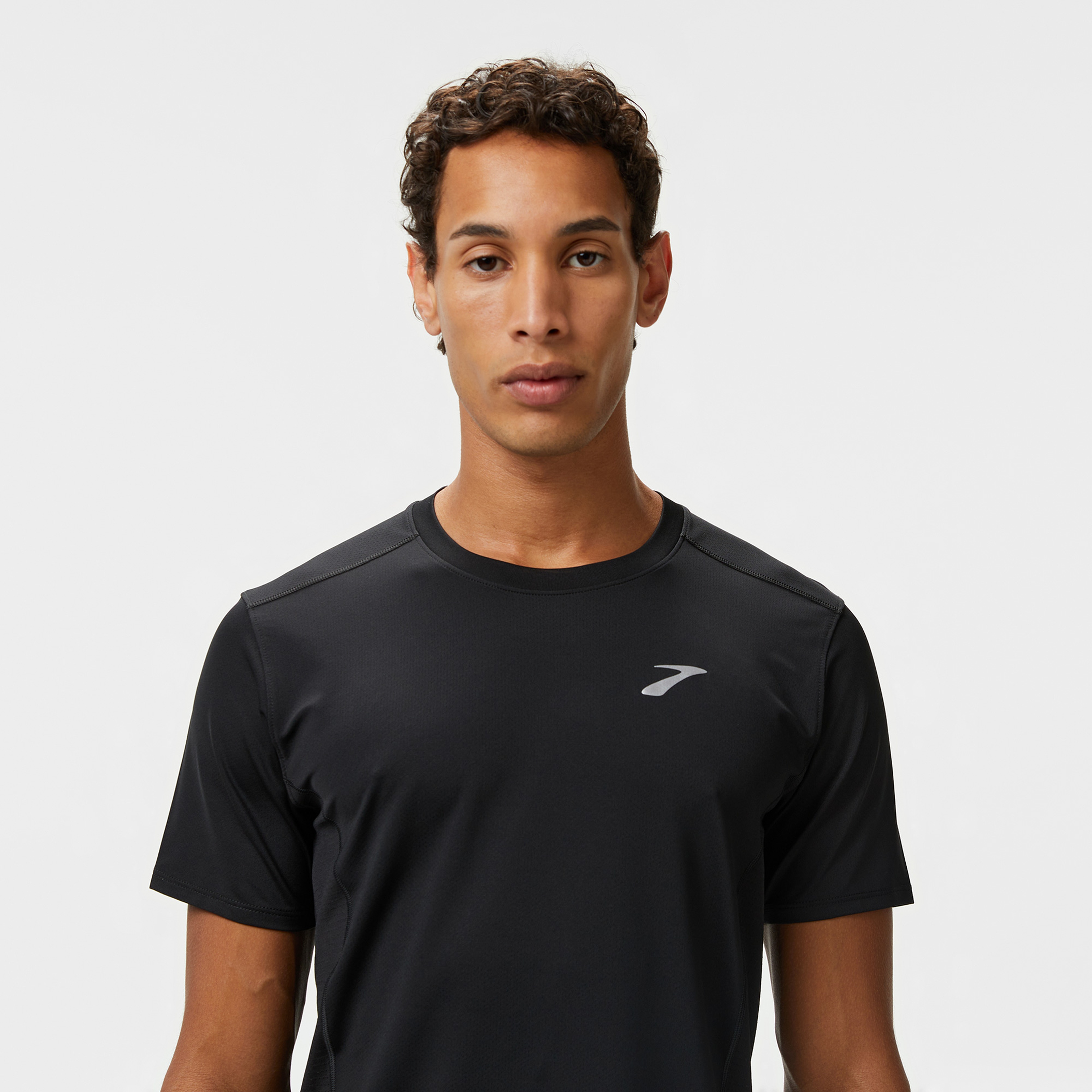 Brooks Atmosphere Sleeve 3.0 Erkek Siyah Koşu T-Shirt