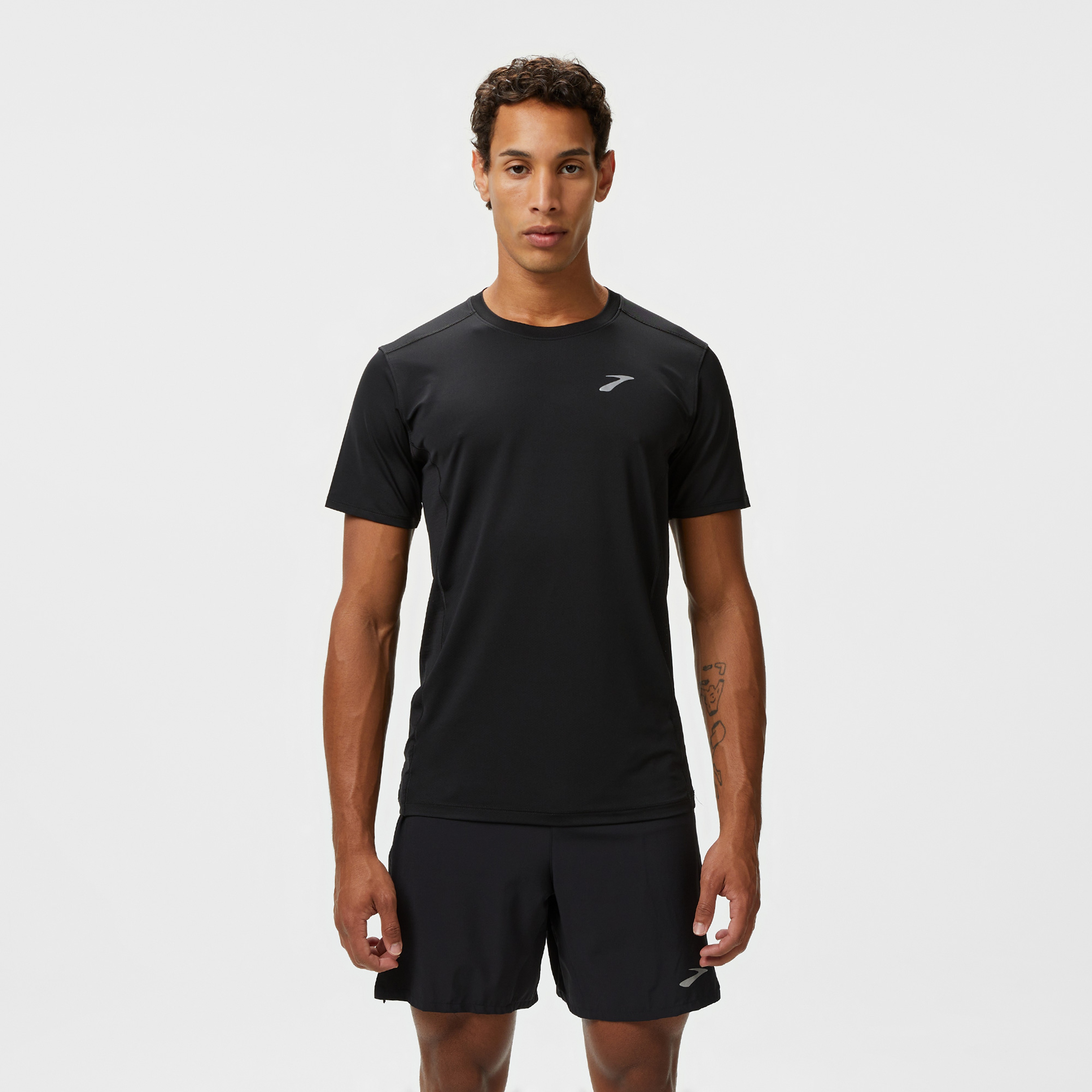 Brooks Atmosphere Sleeve 3.0 Erkek Siyah Koşu T-Shirt