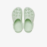 Crocs Classic Floral Cut Out Clog Kadın Yeşil Terlik