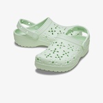Crocs Classic Floral Cut Out Clog Kadın Yeşil Terlik