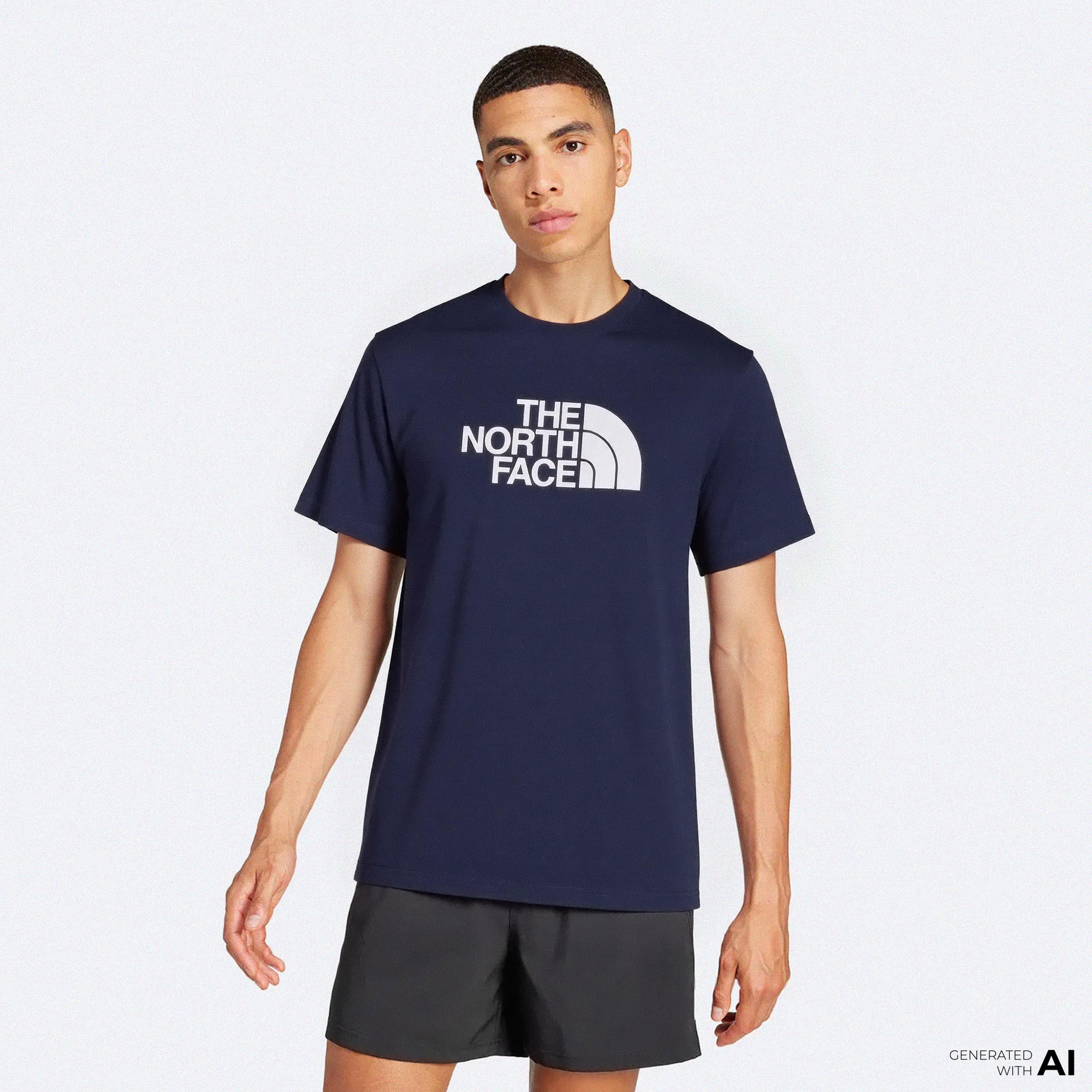 The North Face Ss Easy Erkek Lacivert T-Shirt