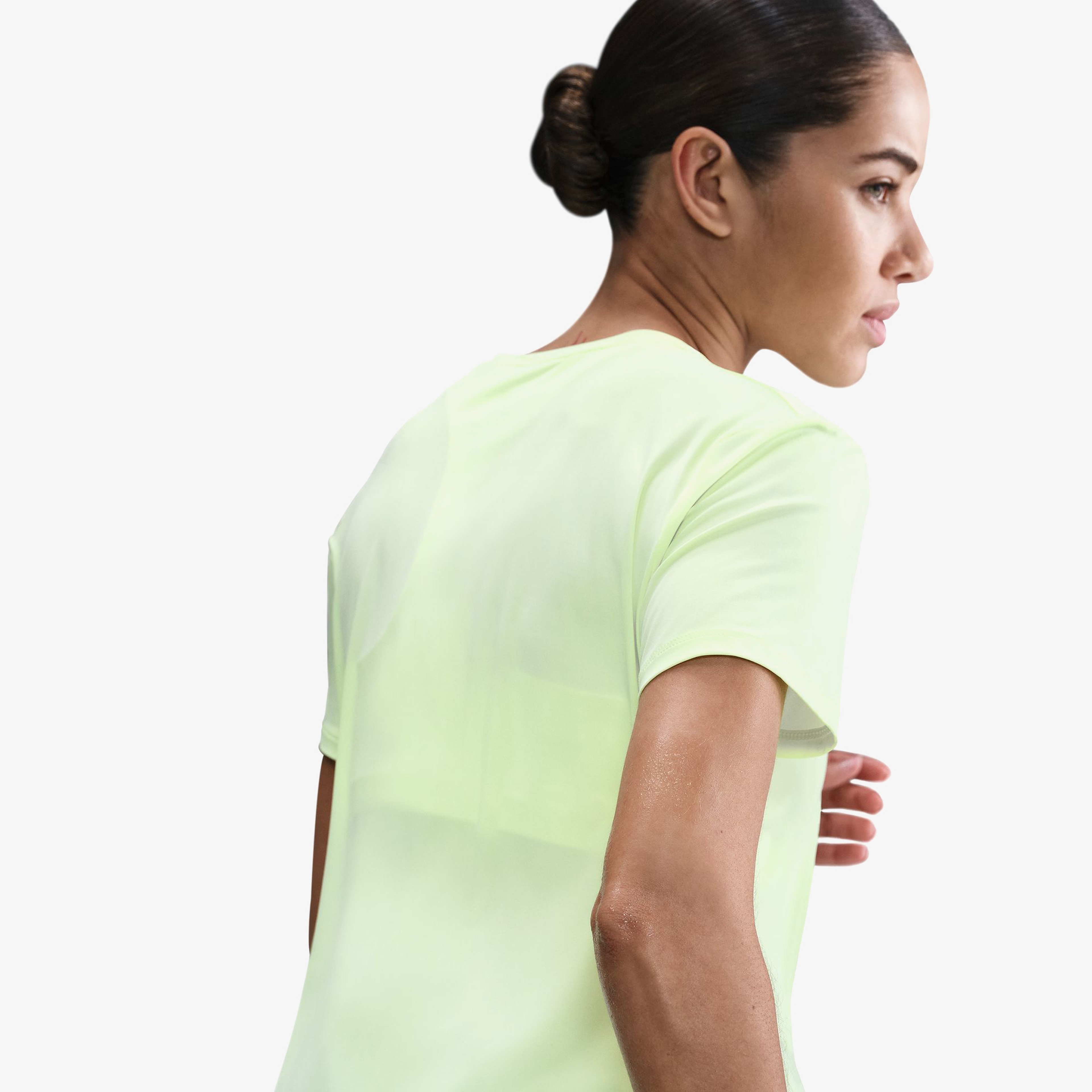 Nike One Swoosh Kadın Sarı Koşu T-Shirt