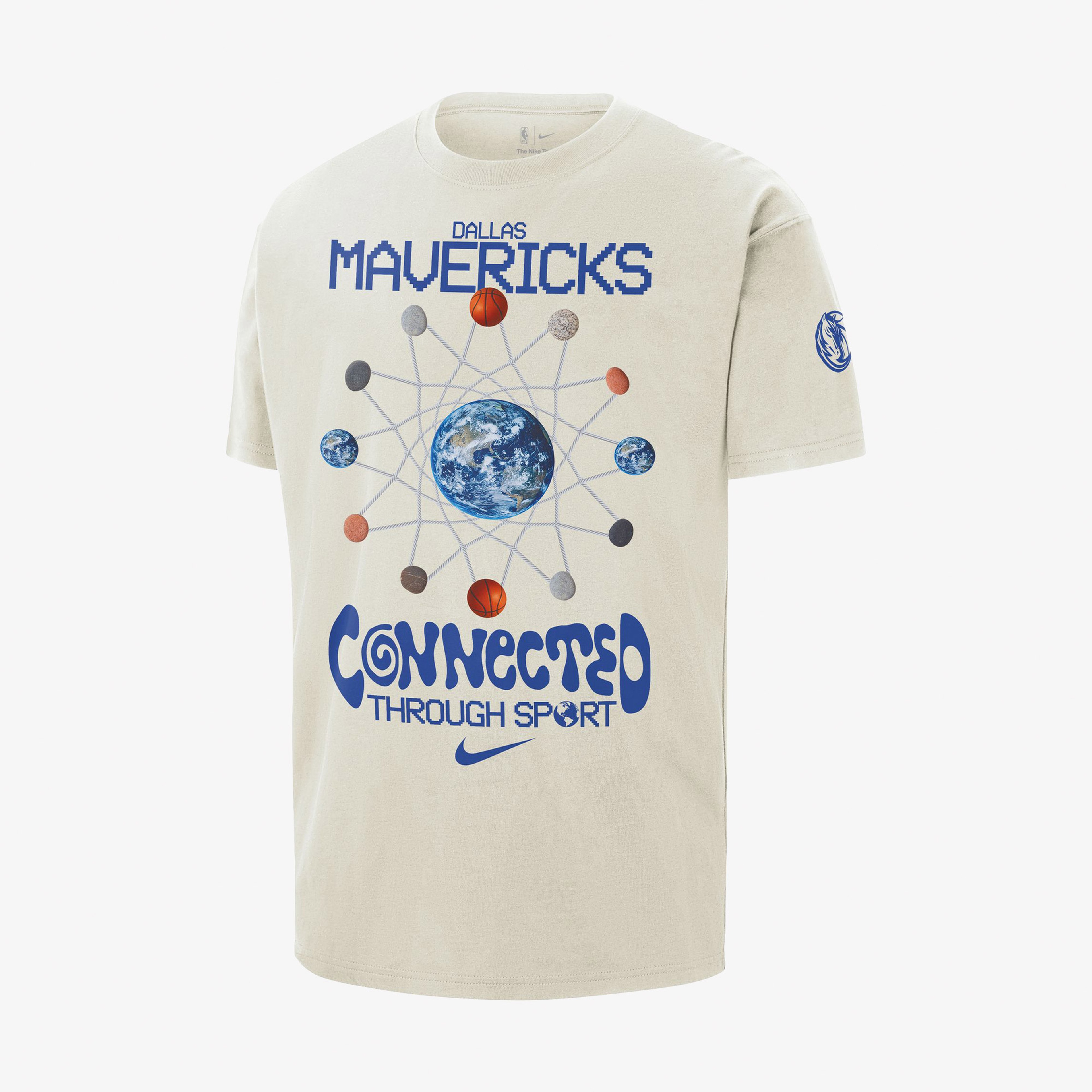 Nike Dallas Mavericks Courtside Erkek Renkli Basketbol T-Shirt