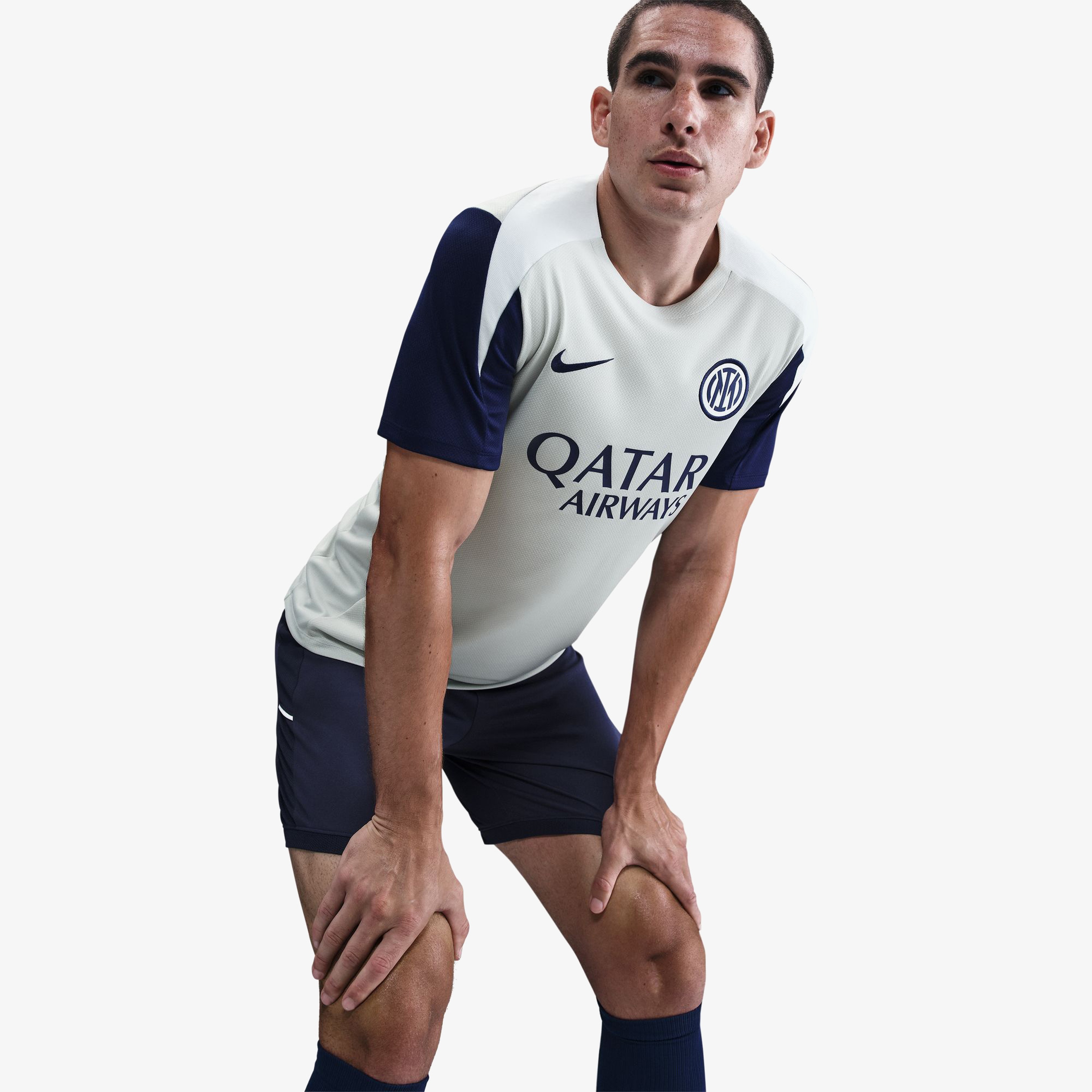 Nike Inter Milan Strike Erkek Gri T-Shirt