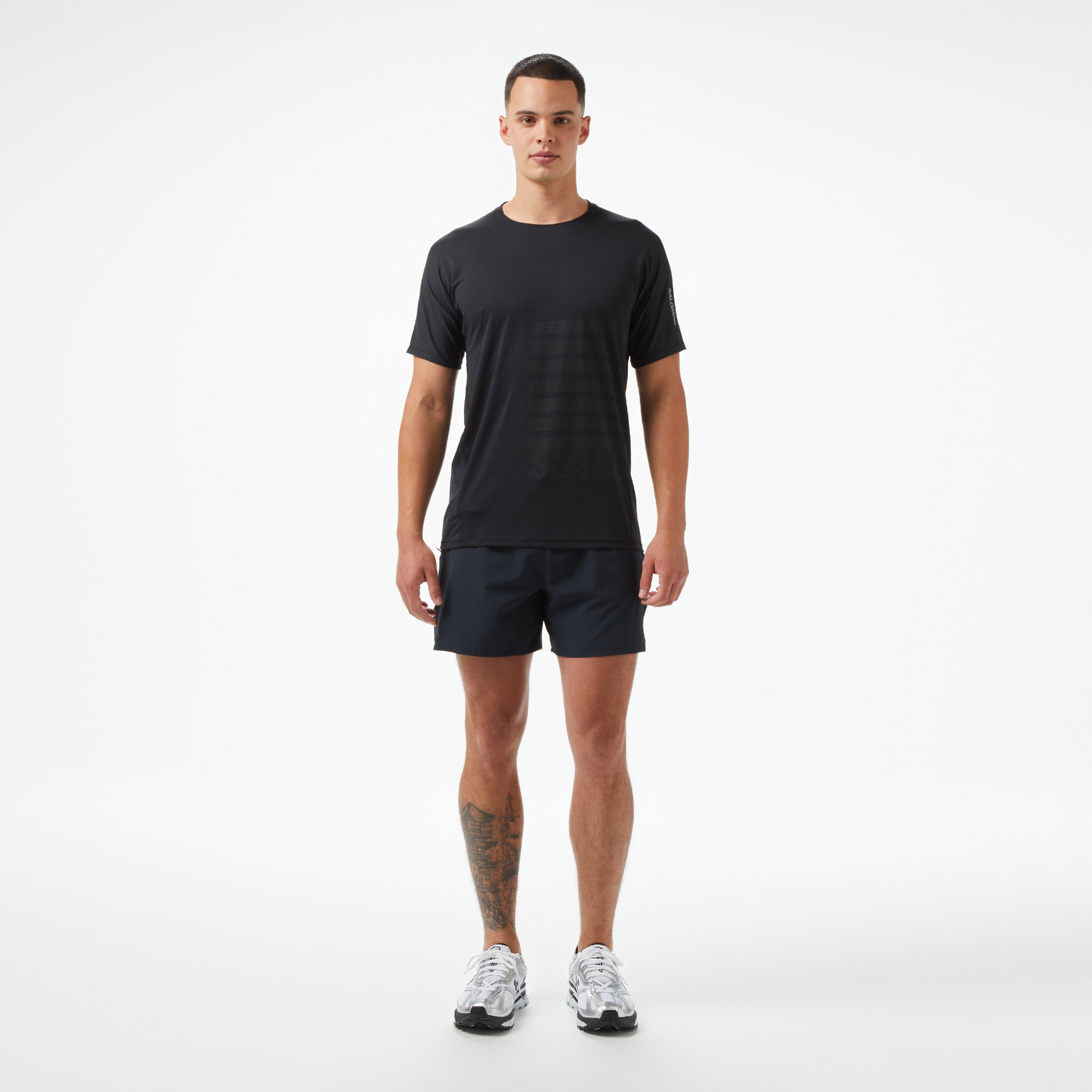 Salomon Erkek Siyah T-Shirt