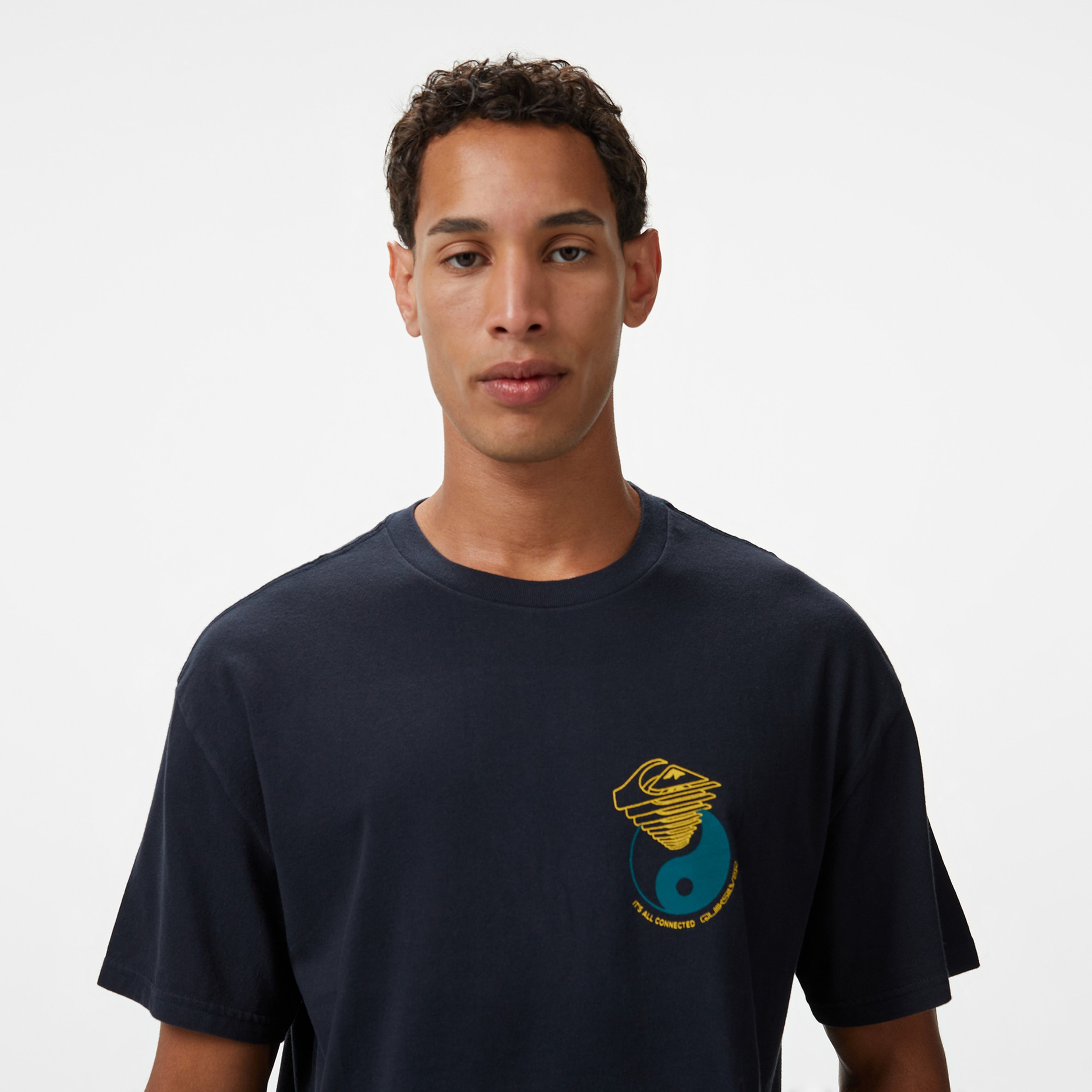 Quiksilver Hw Hypnotic Wave Ss Erkek Siyah T-Shirt