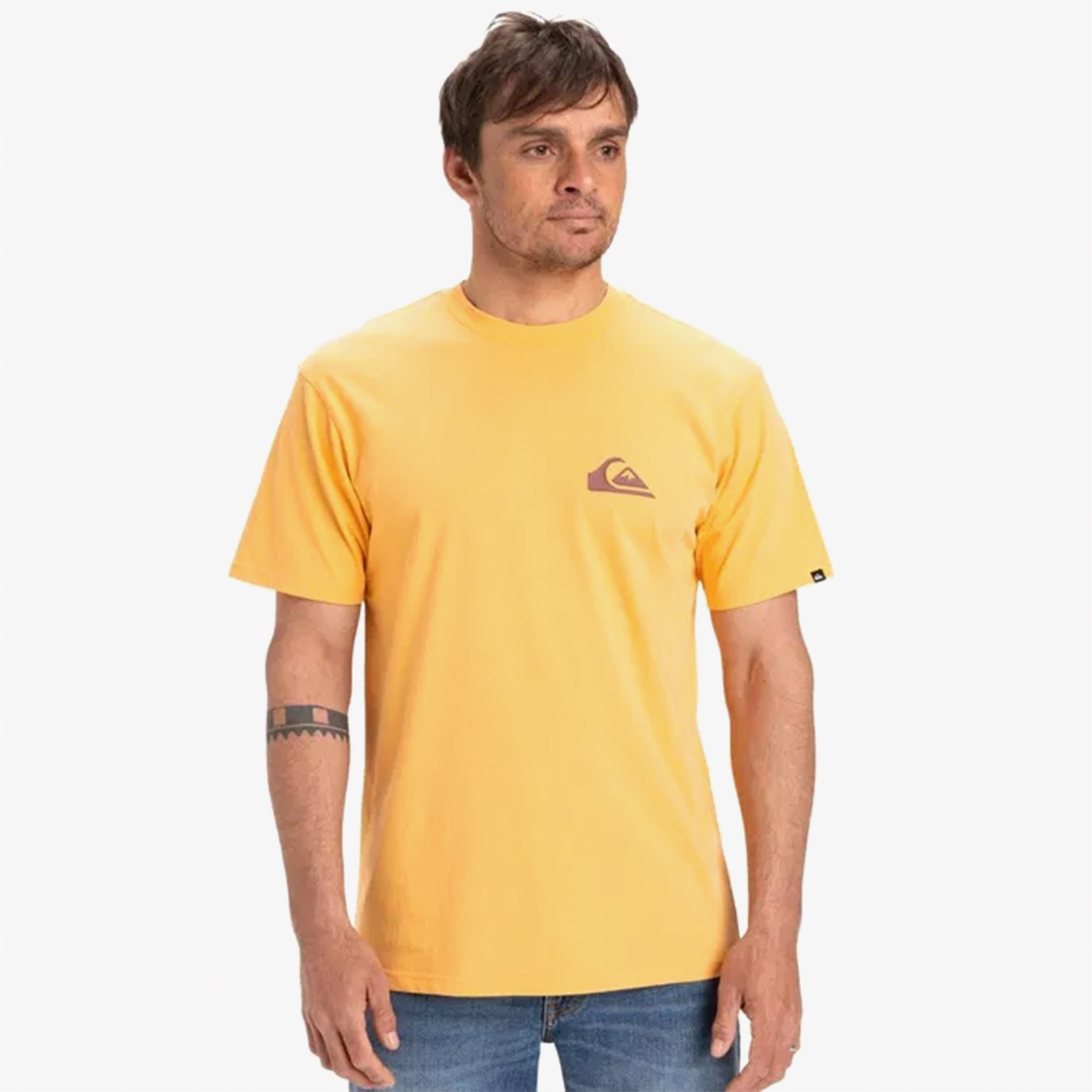 Quiksilver Ev Mini Logo Ss Erkek Sarı T-Shirt