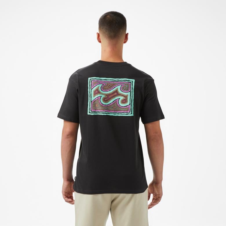 Billabong Crayon Wave Ss Erkek Siyah T-Shirt