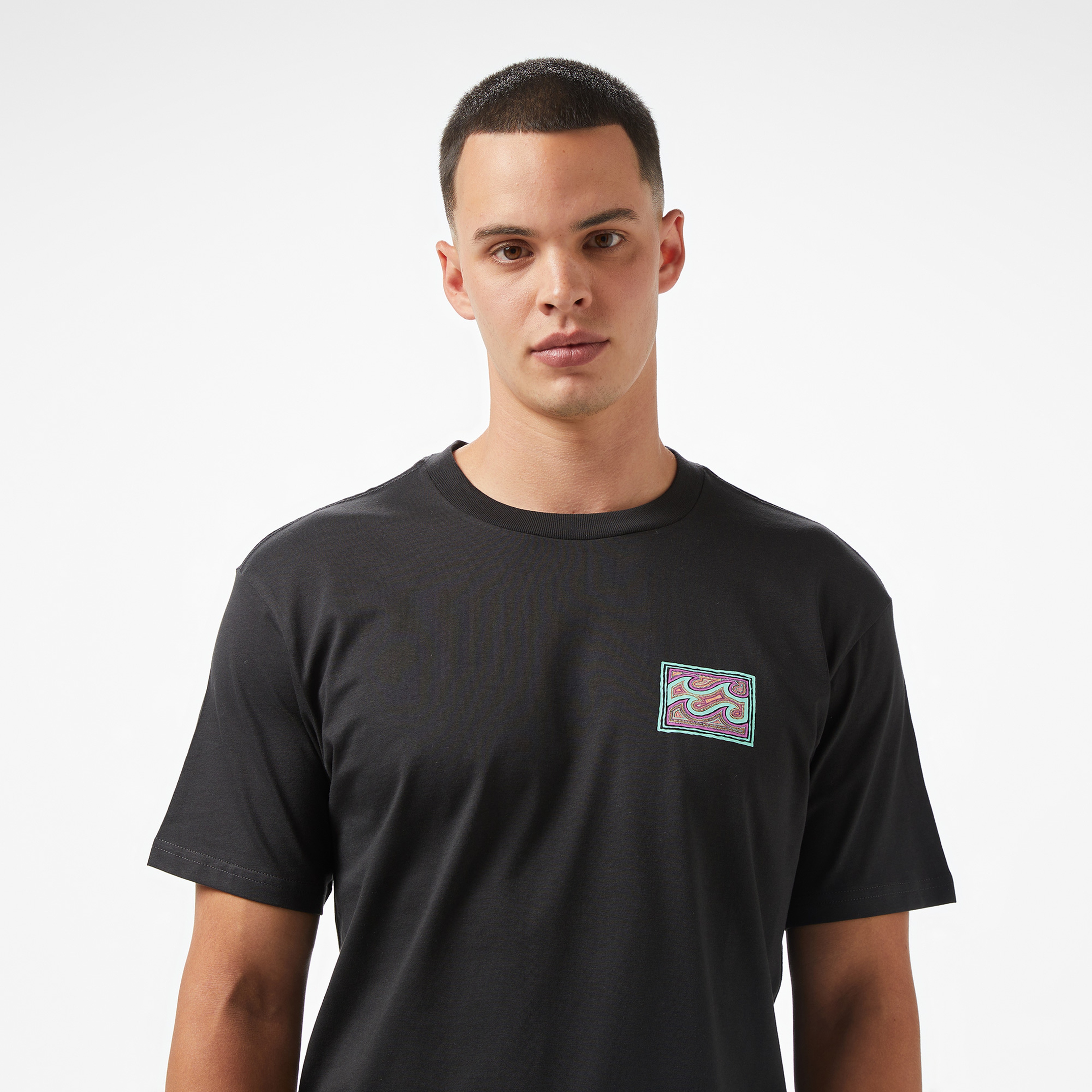 Billabong Crayon Wave Ss Erkek Siyah T-Shirt