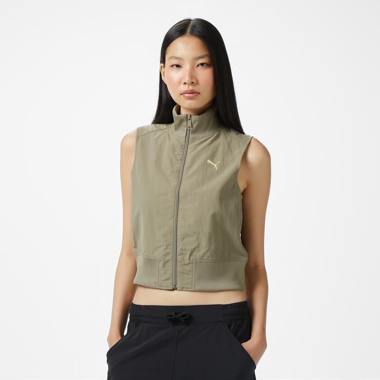 Puma Dare-To Full-Zip Kadın Yeşil Yelek
