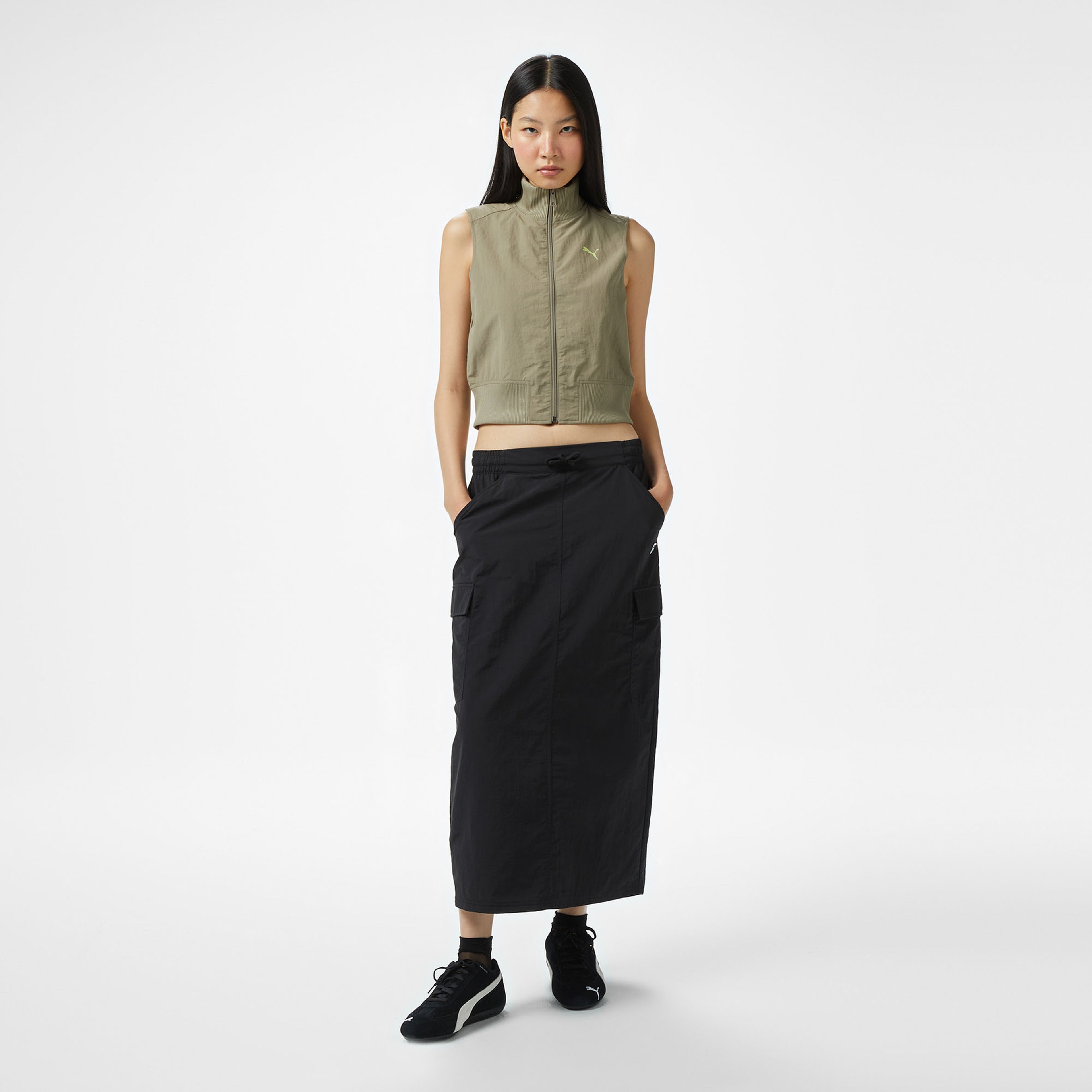 Puma Dare-To Full-Zip Kadın Yeşil Yelek