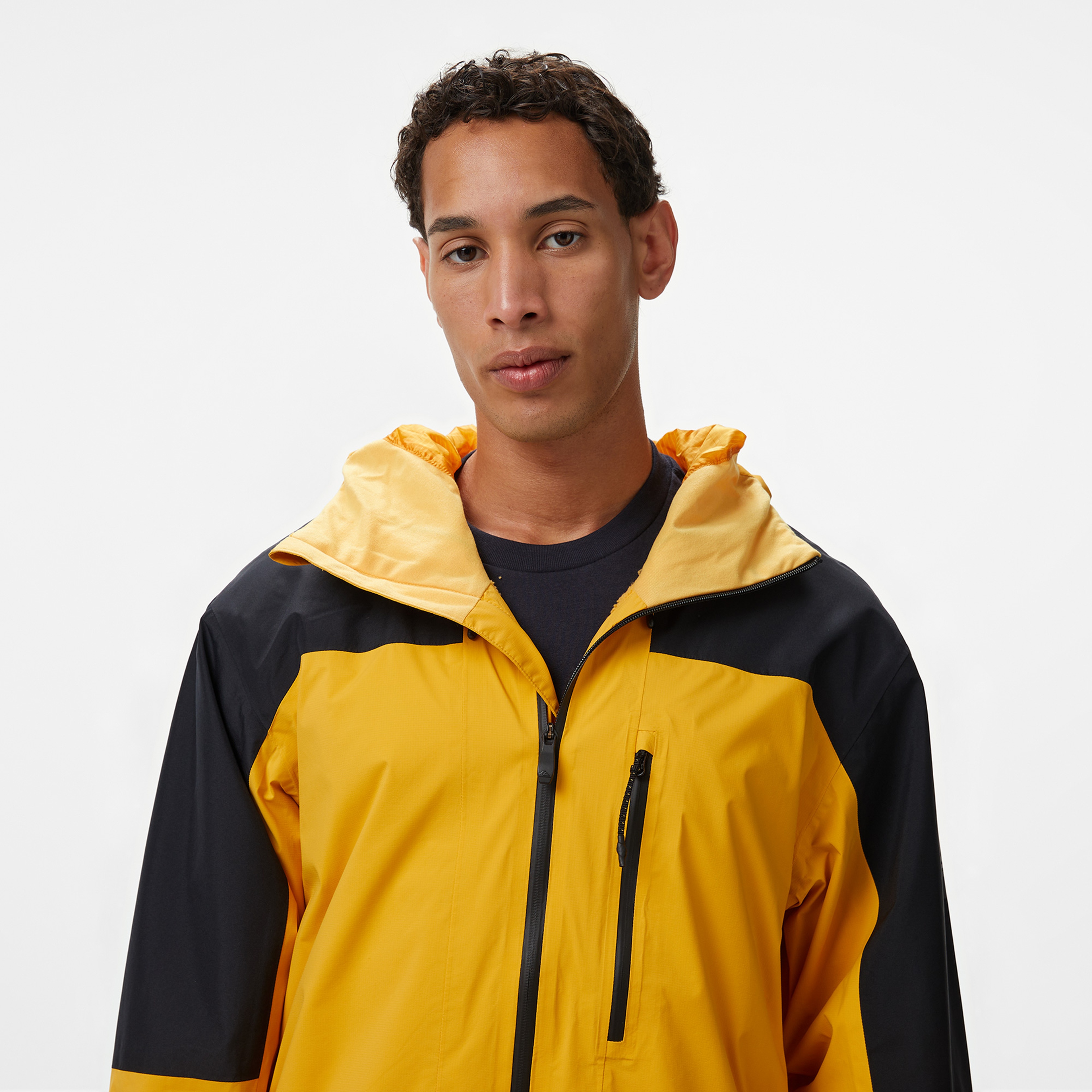 Quiksilver Ultralight Gore-Tex Erkek Siyah/Sarı Snowboard Montu