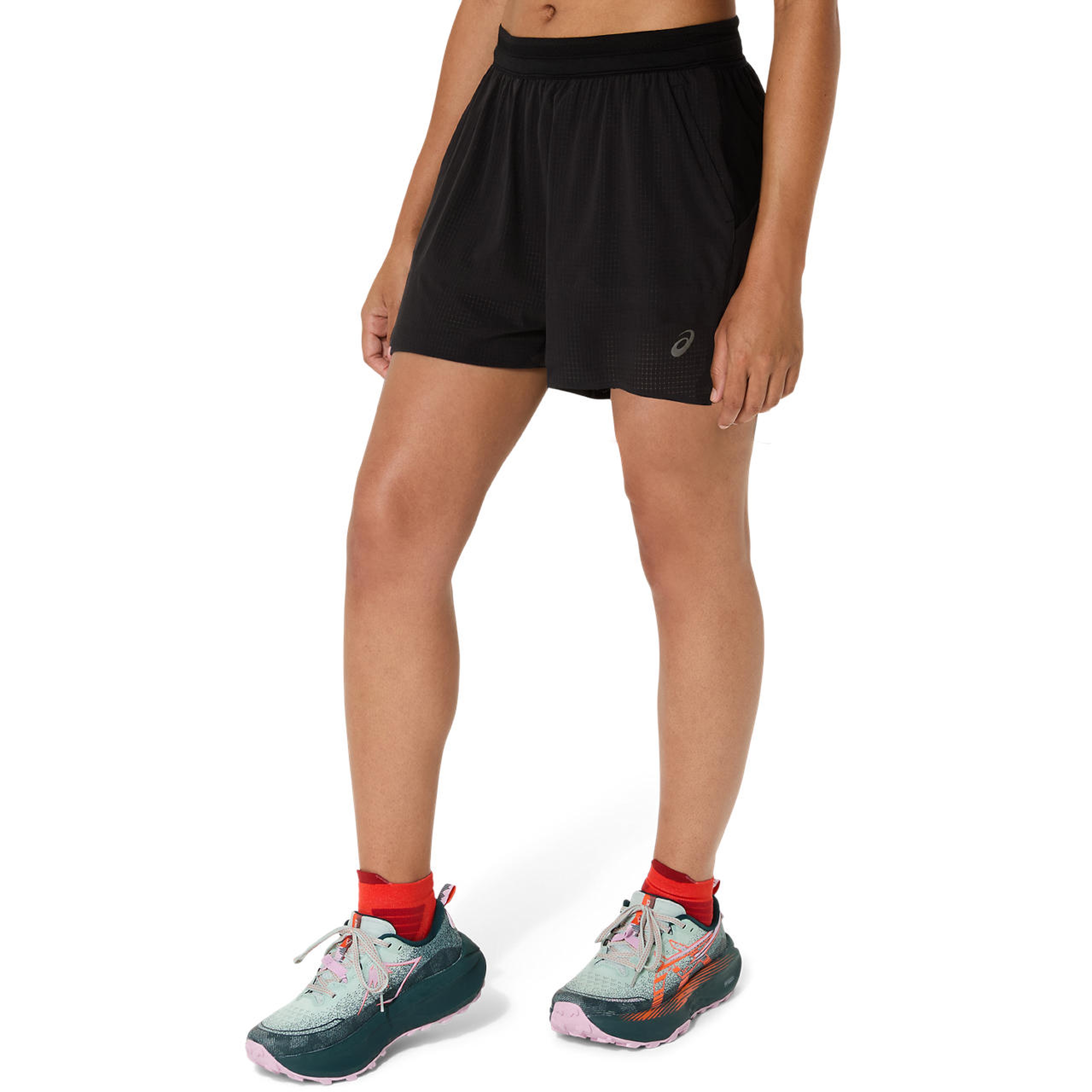 Asics Fujitrail Elite 3.5in Kadın Siyah Koşu Şortu
