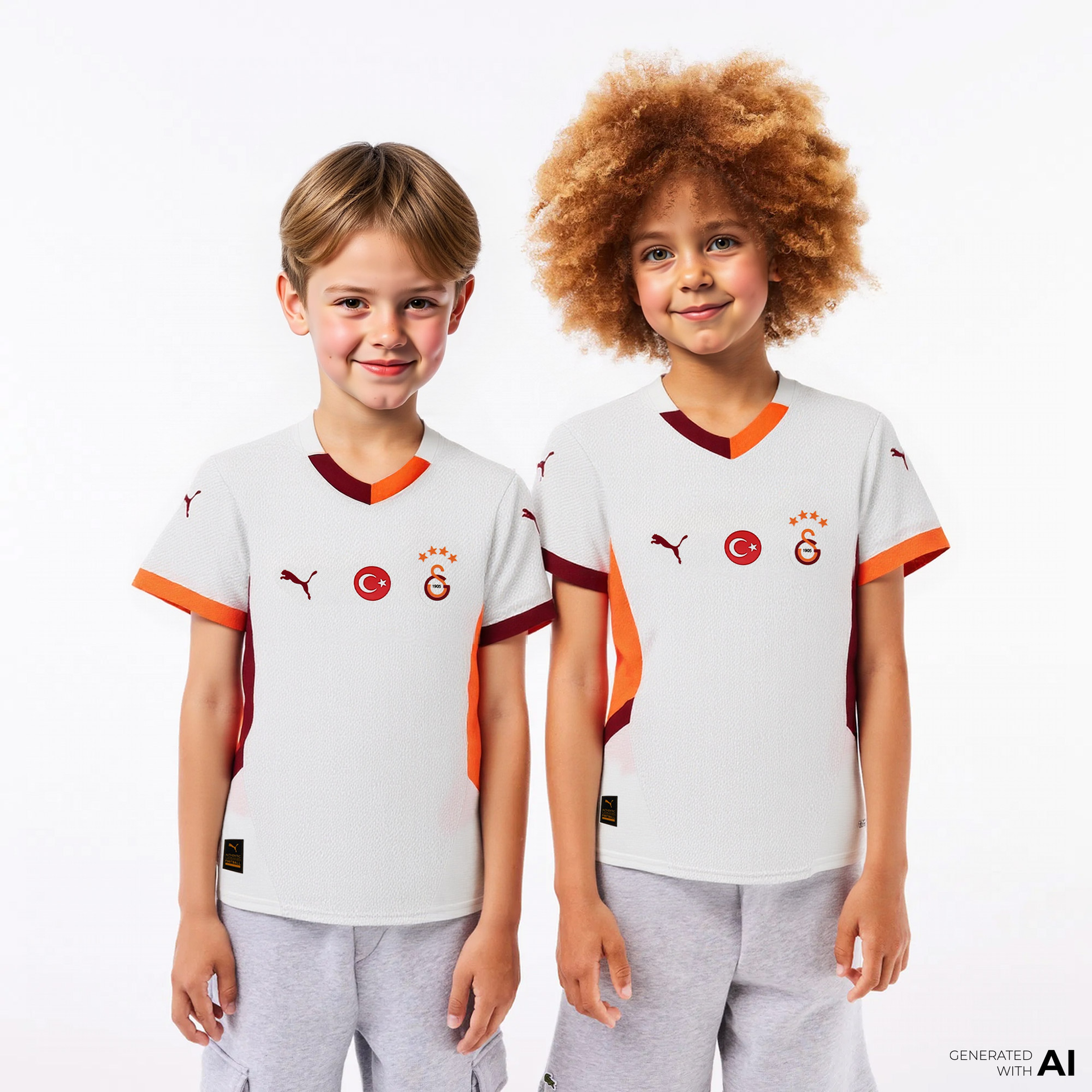 Puma Gsk Away Jrsy Jr Wos Çocuk Beyaz Forma