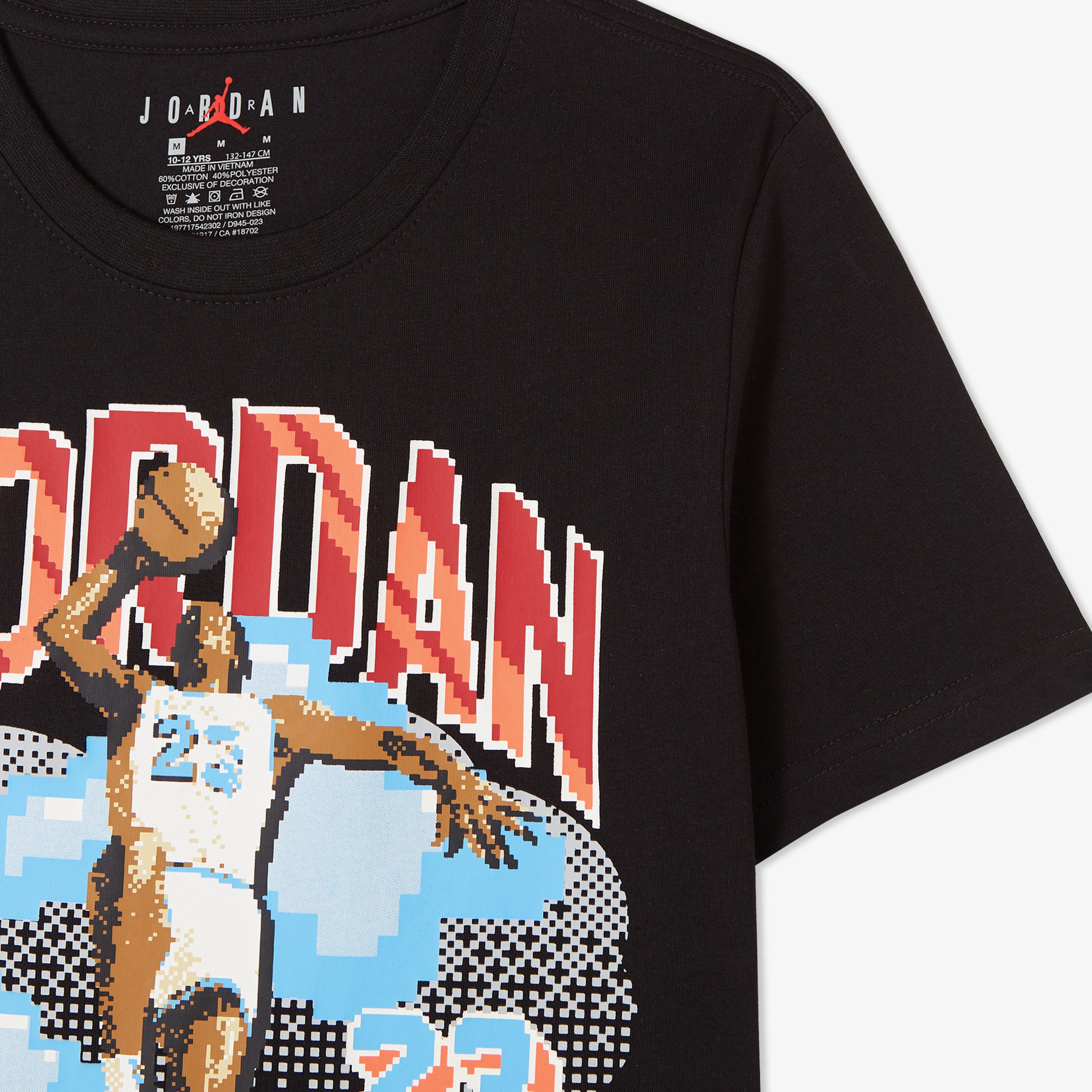 Jordan Customized Air Big Digi Çocuj Siyah T-Shirt
