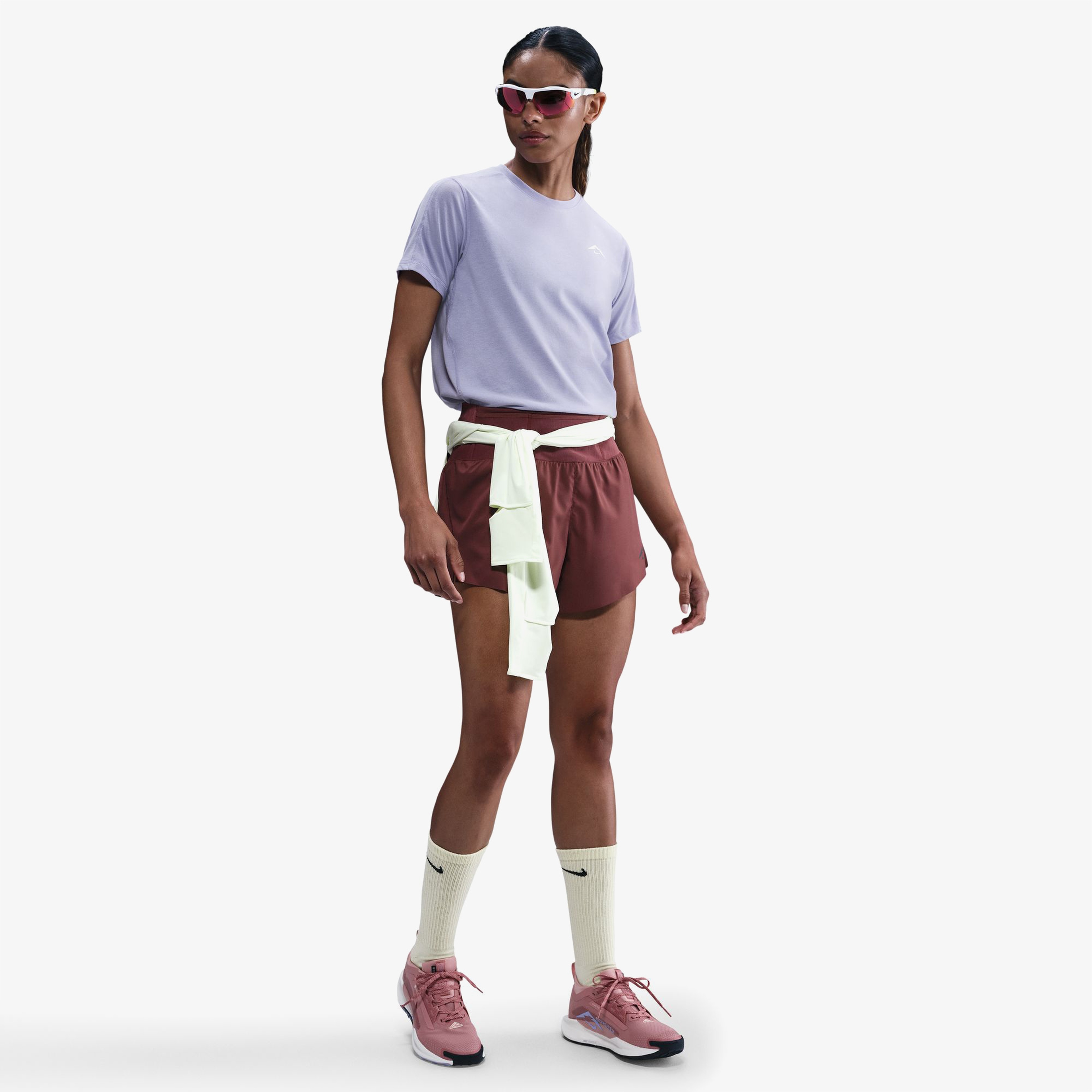 Nike Trail Kadın Mor Koşu T-Shirt