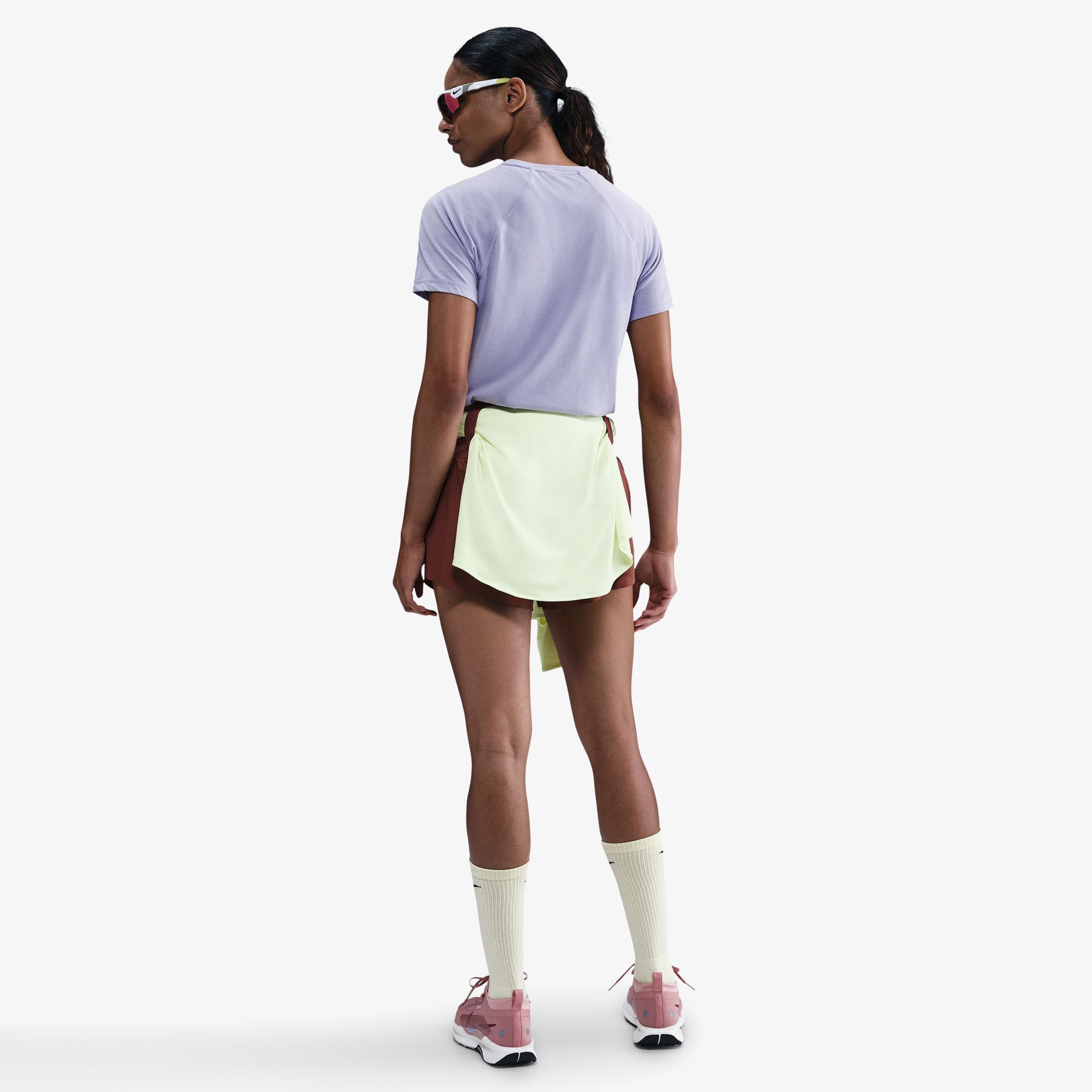 Nike Trail Kadın Mor Koşu T-Shirt