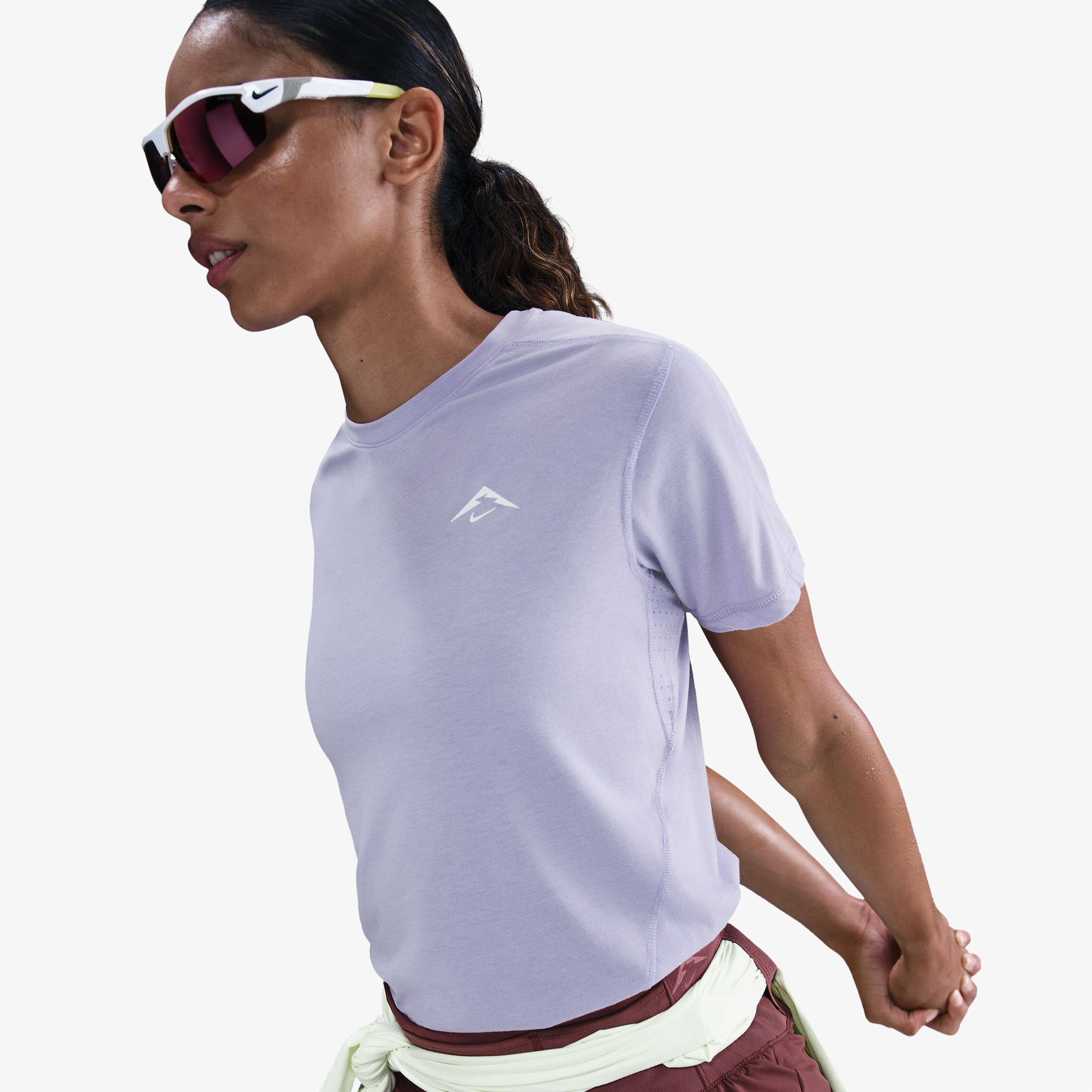 Nike Trail Kadın Mor Koşu T-Shirt