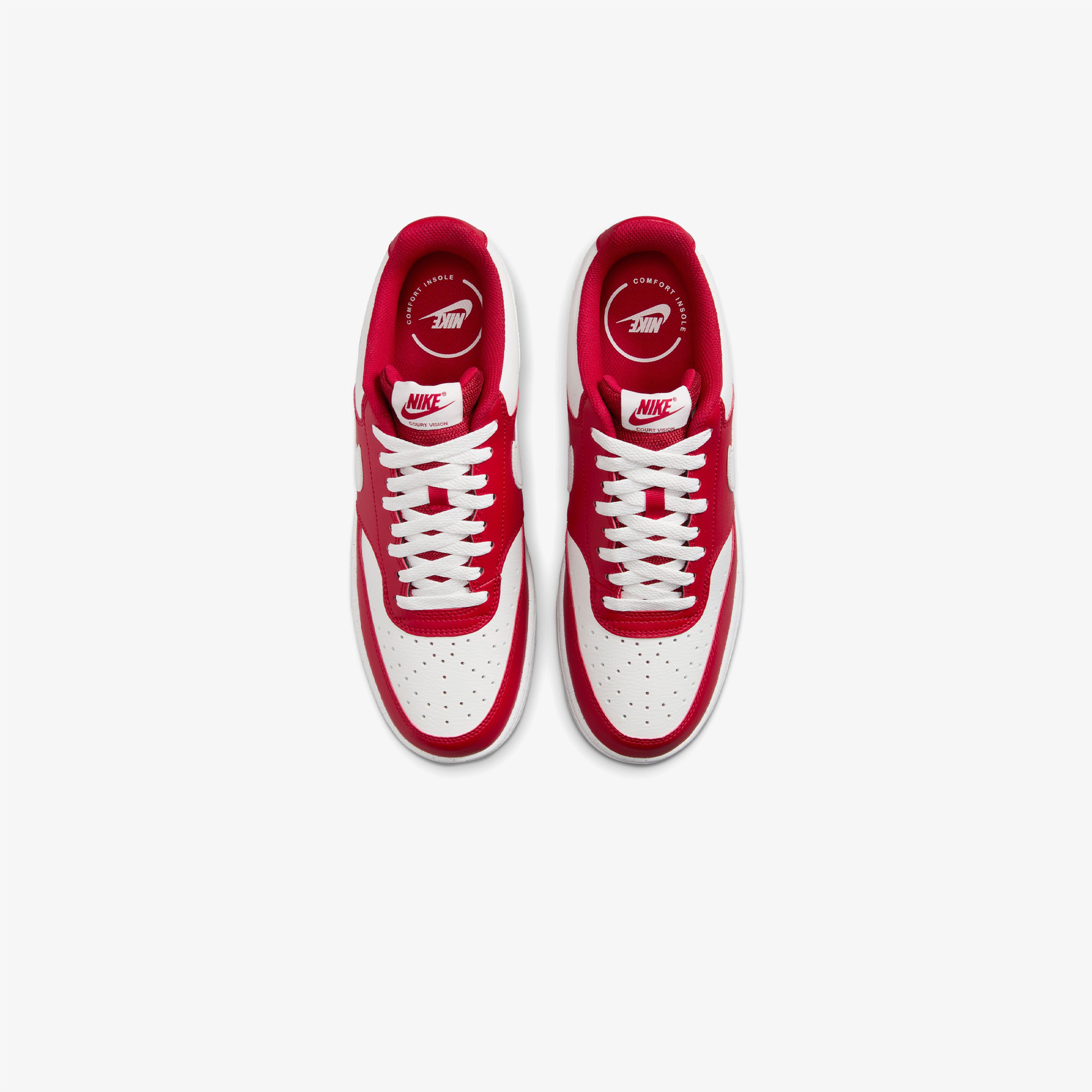 Nike Court Vision Low Erkek Kırmızı Sneaker