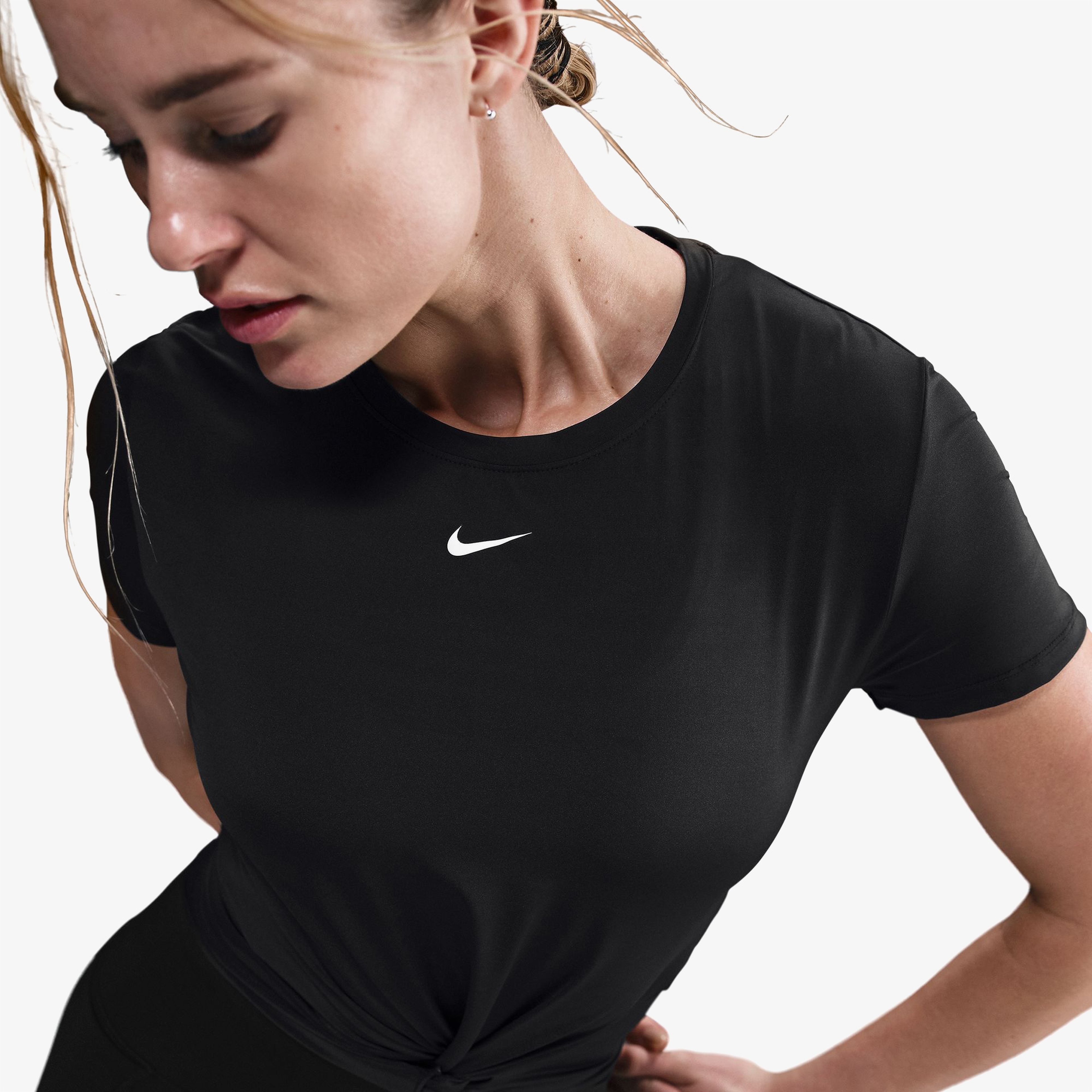 Nike One Classic Kadın Siyah Antrenman T-Shirt