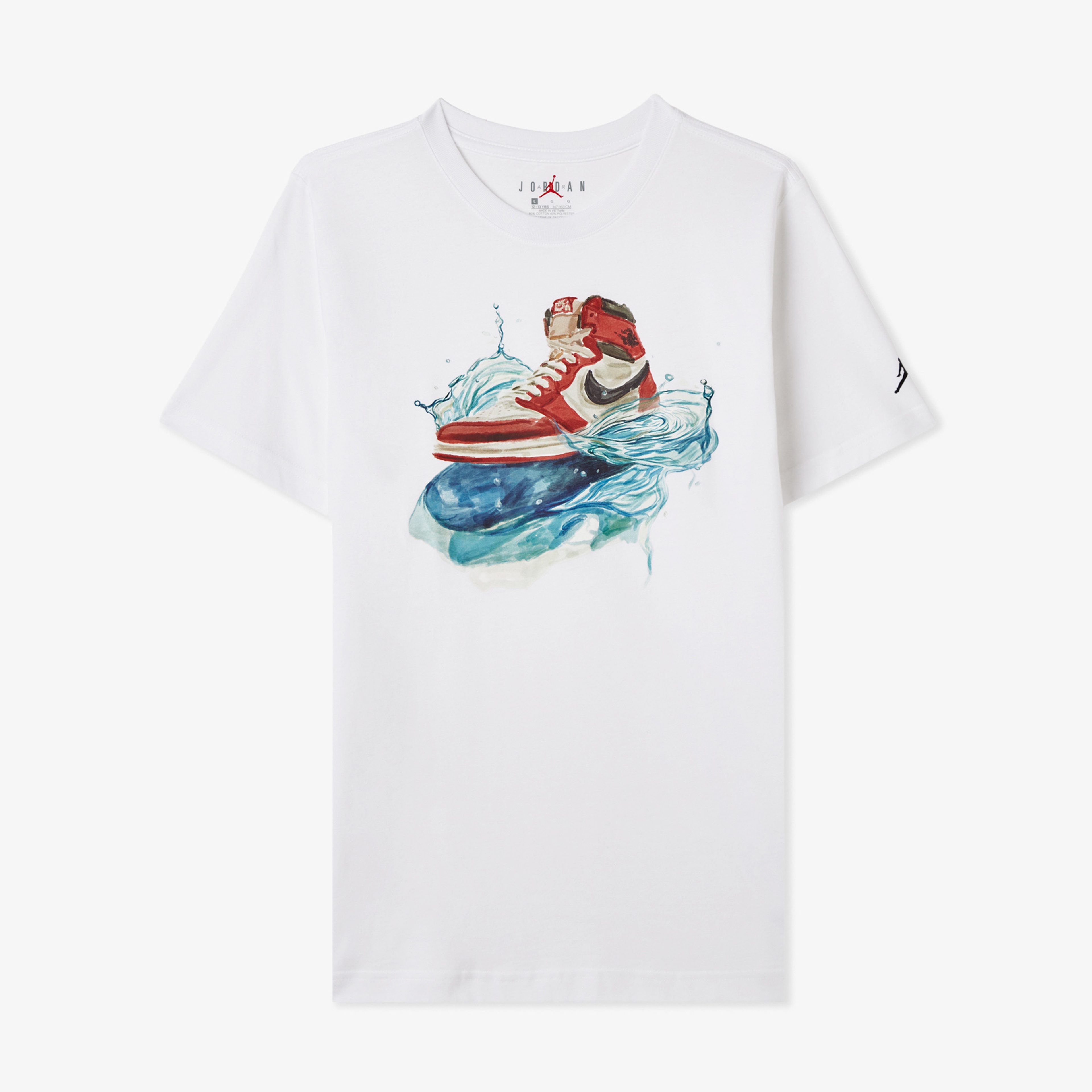 Jordan Aj1 Wave Çocuk Beyaz T-Shirt