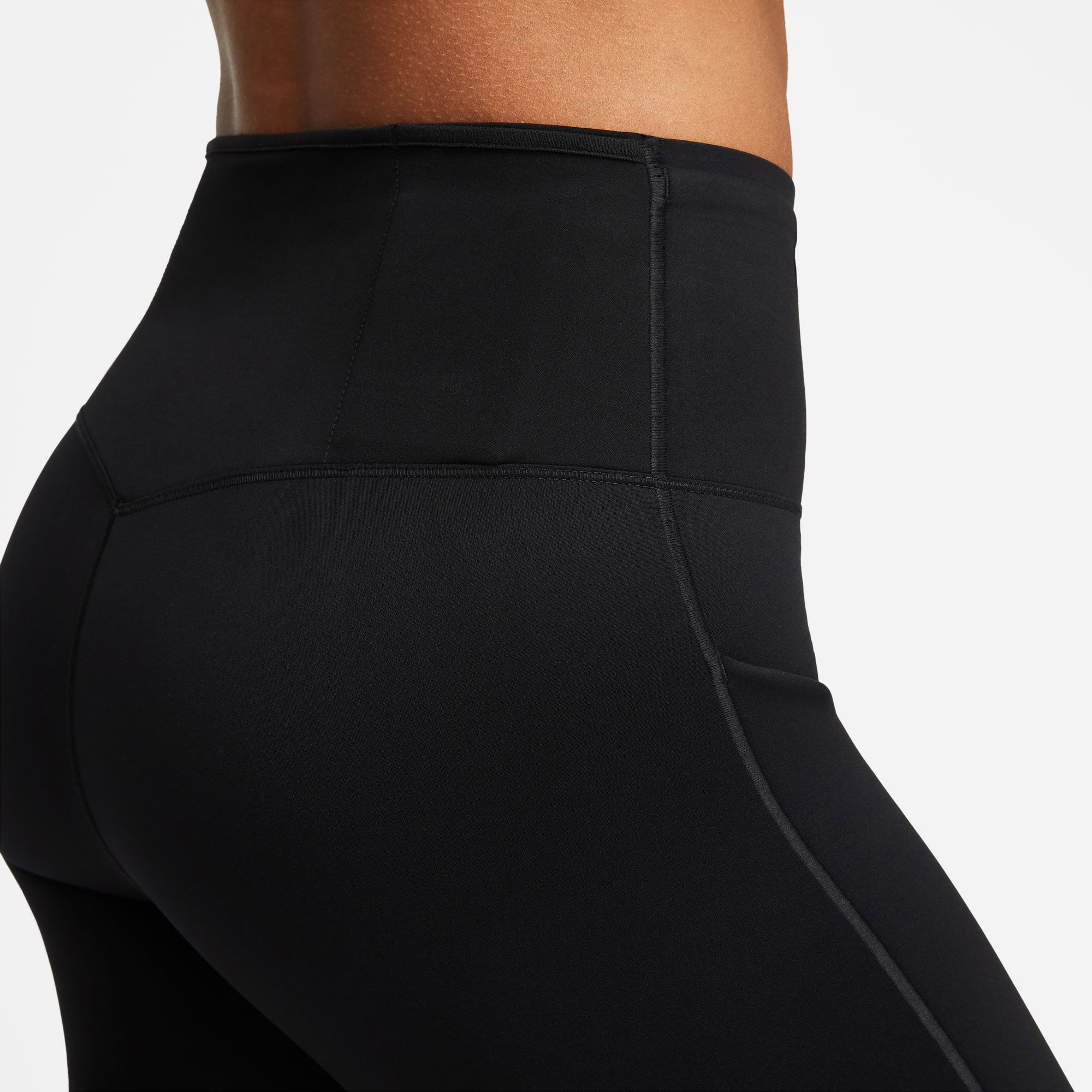 Nike Dri-Fit Go Hr 8in Kadın Siyah Tayt