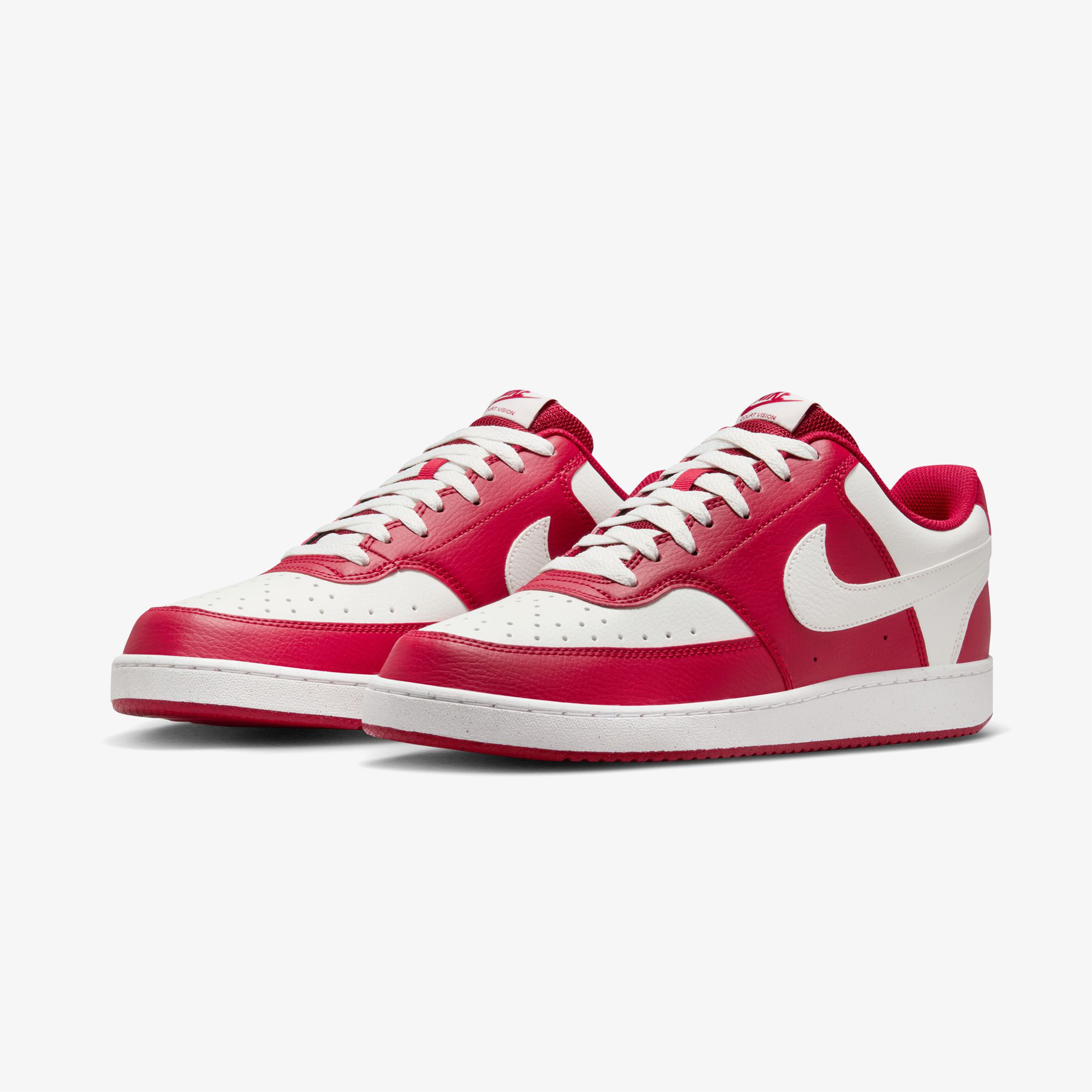 Nike Court Vision Low Erkek Kırmızı Sneaker
