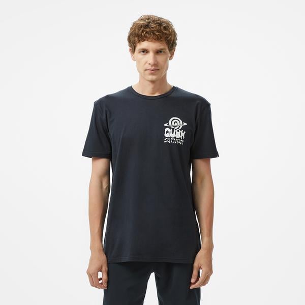 Quiksilver Ev Cosmic Vibrations Ss Erkek Siyah T-Shirt