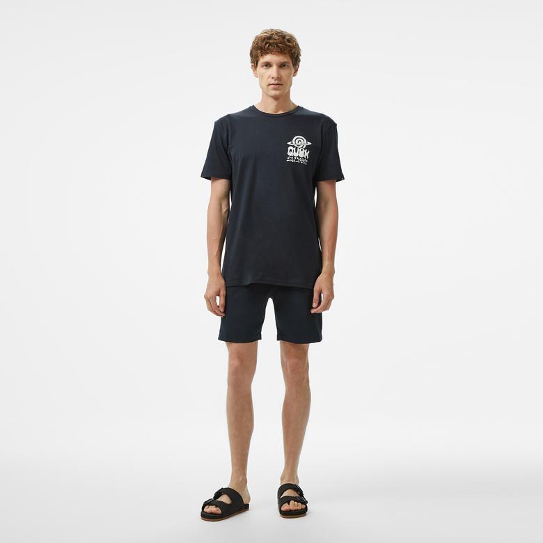 Quiksilver Ev Cosmic Vibrations Ss Erkek Siyah T-Shirt