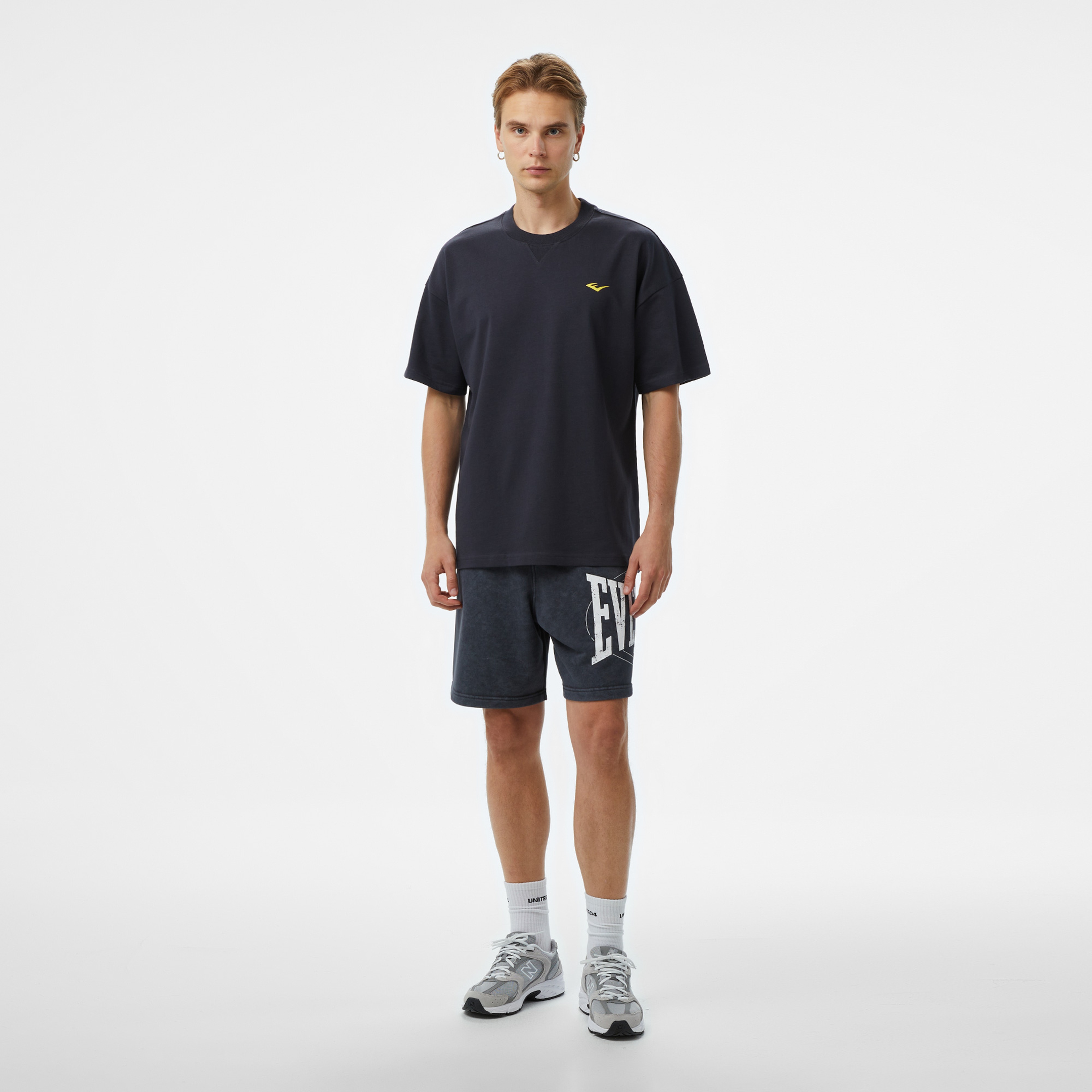 Everlast Ever Classics Oversize Erkek Gri T-Shirt