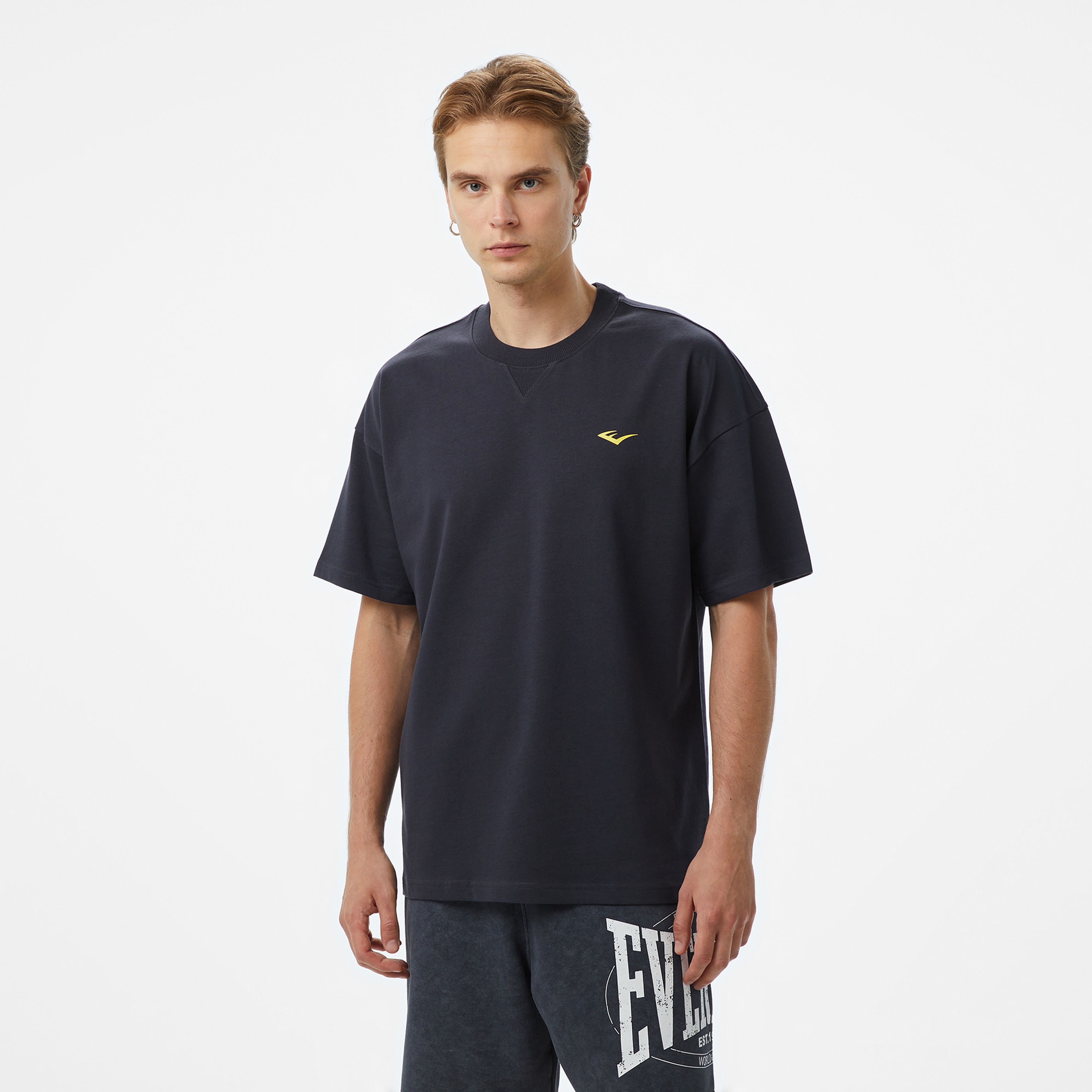 Everlast Ever Classics Oversize Erkek Gri T-Shirt