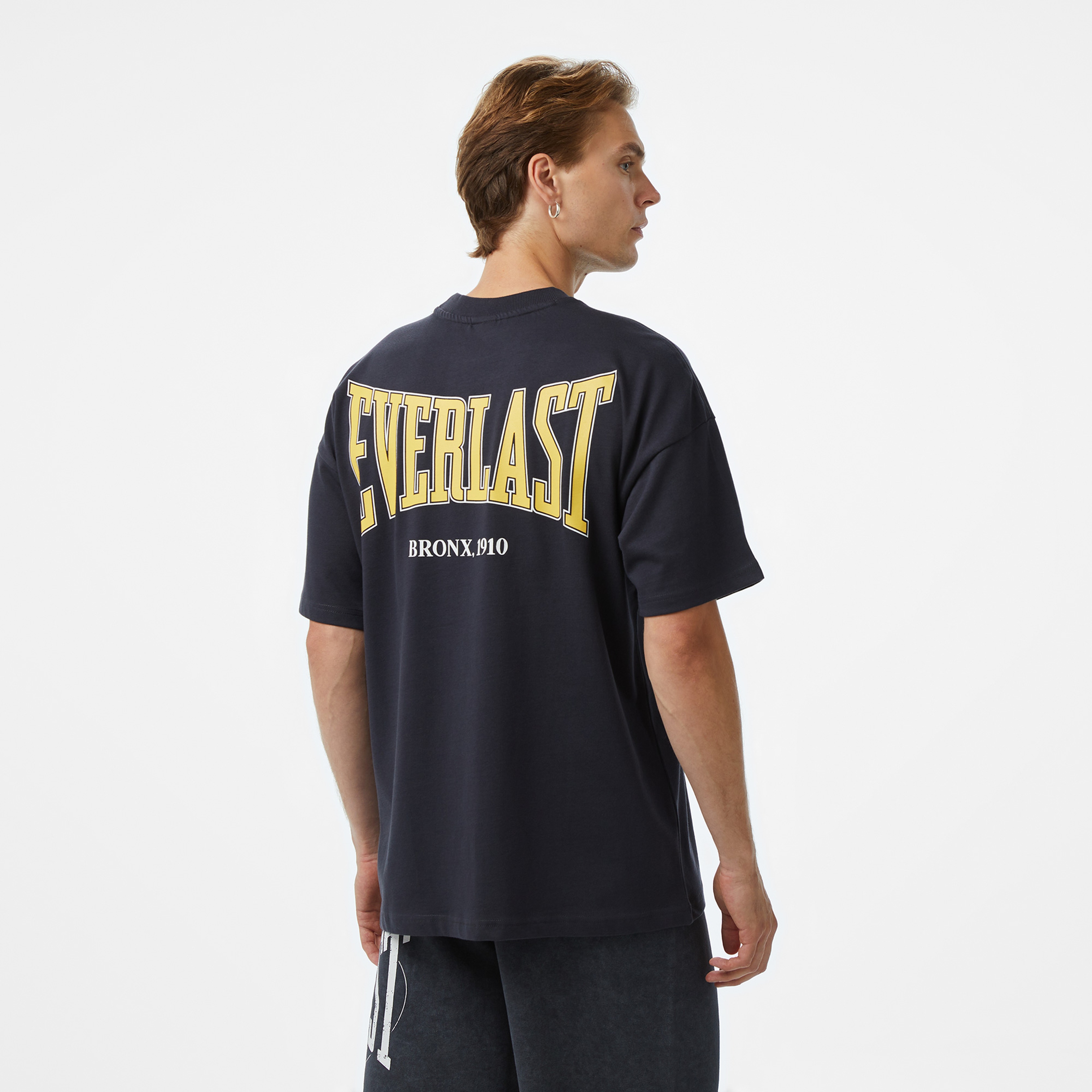 Everlast Ever Classics Oversize Erkek Gri T-Shirt