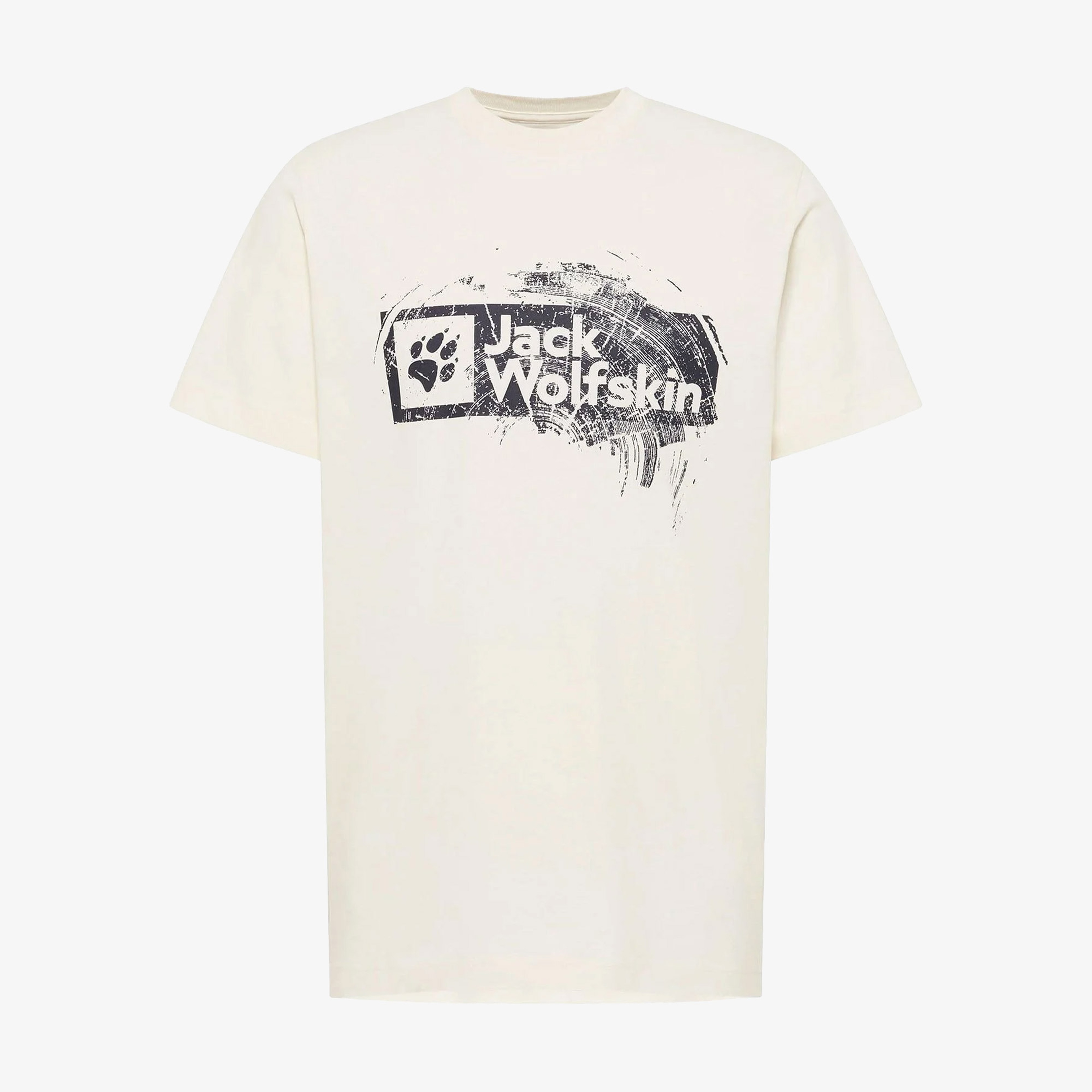 Jack Wolfskin Brand Erkek Krem T-Shirt