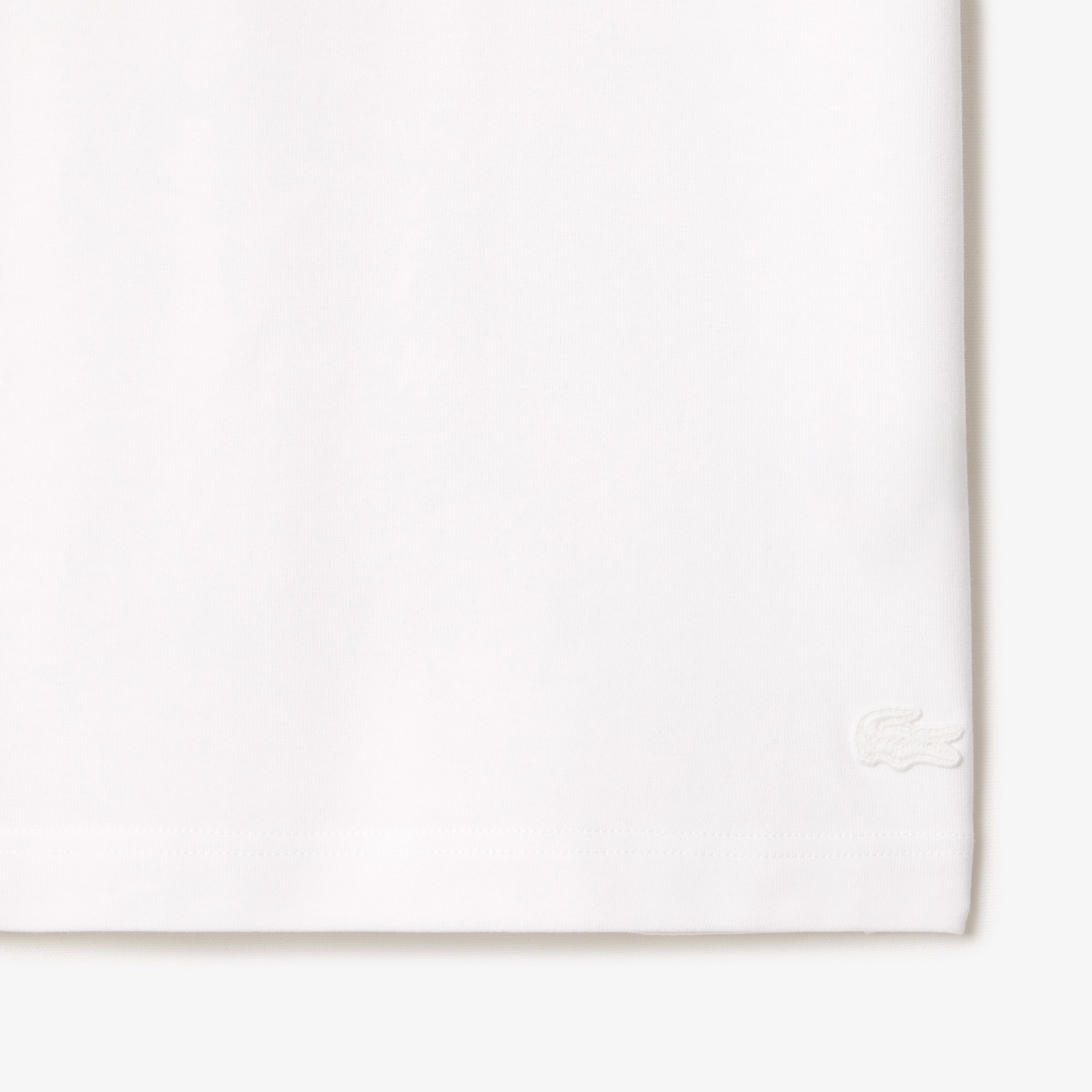 Lacoste Classic Heavy Fit Erkek Beyaz T-Shirt