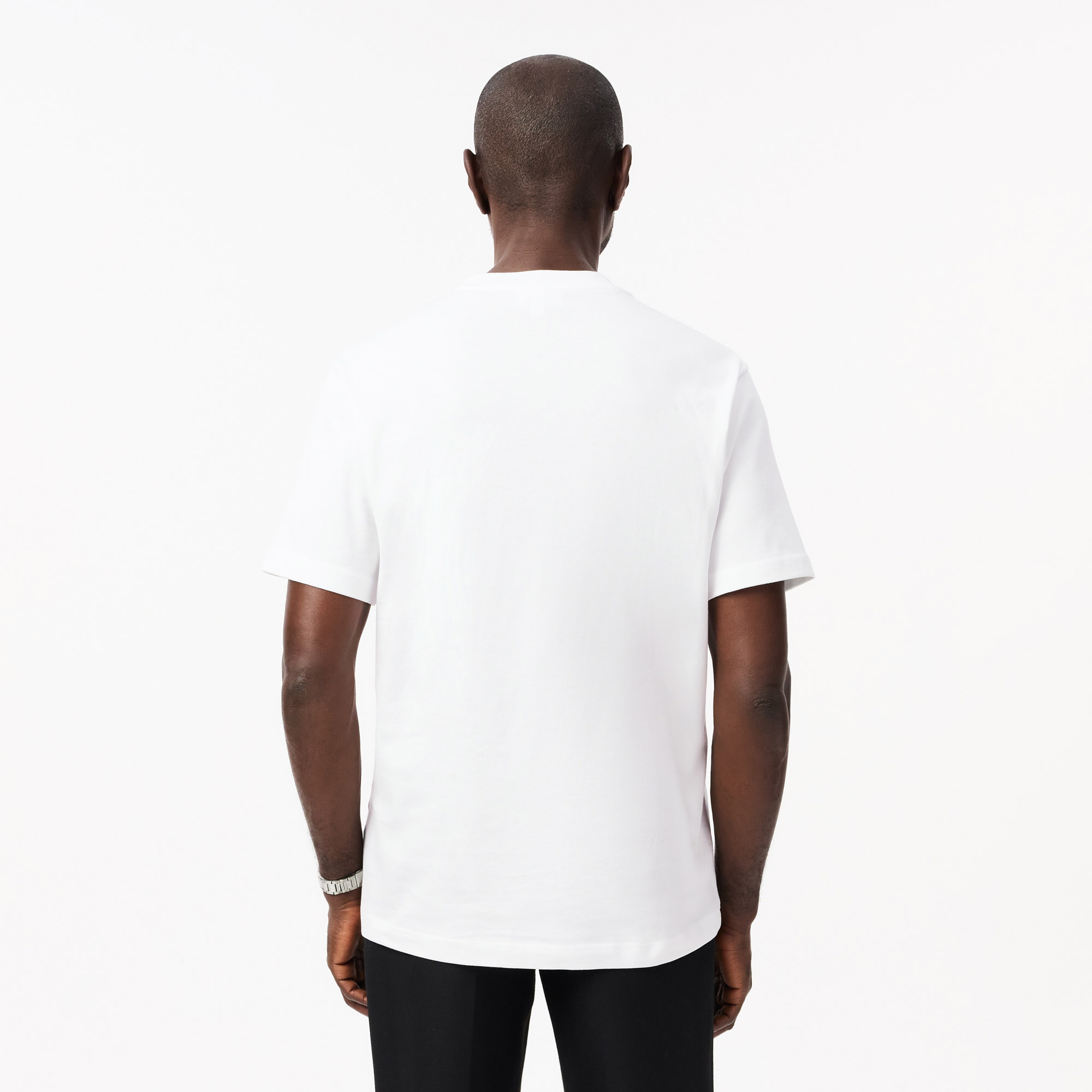 Lacoste Classic Heavy Fit Erkek Beyaz T-Shirt