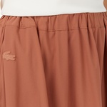 Kadın Flare Fit Kahverengi Etek